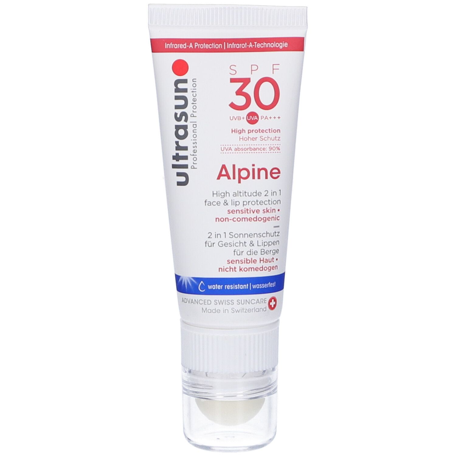 Ultrasun Alpine Spf 30 High Altitude 2 In 1 Face & Lip Protection