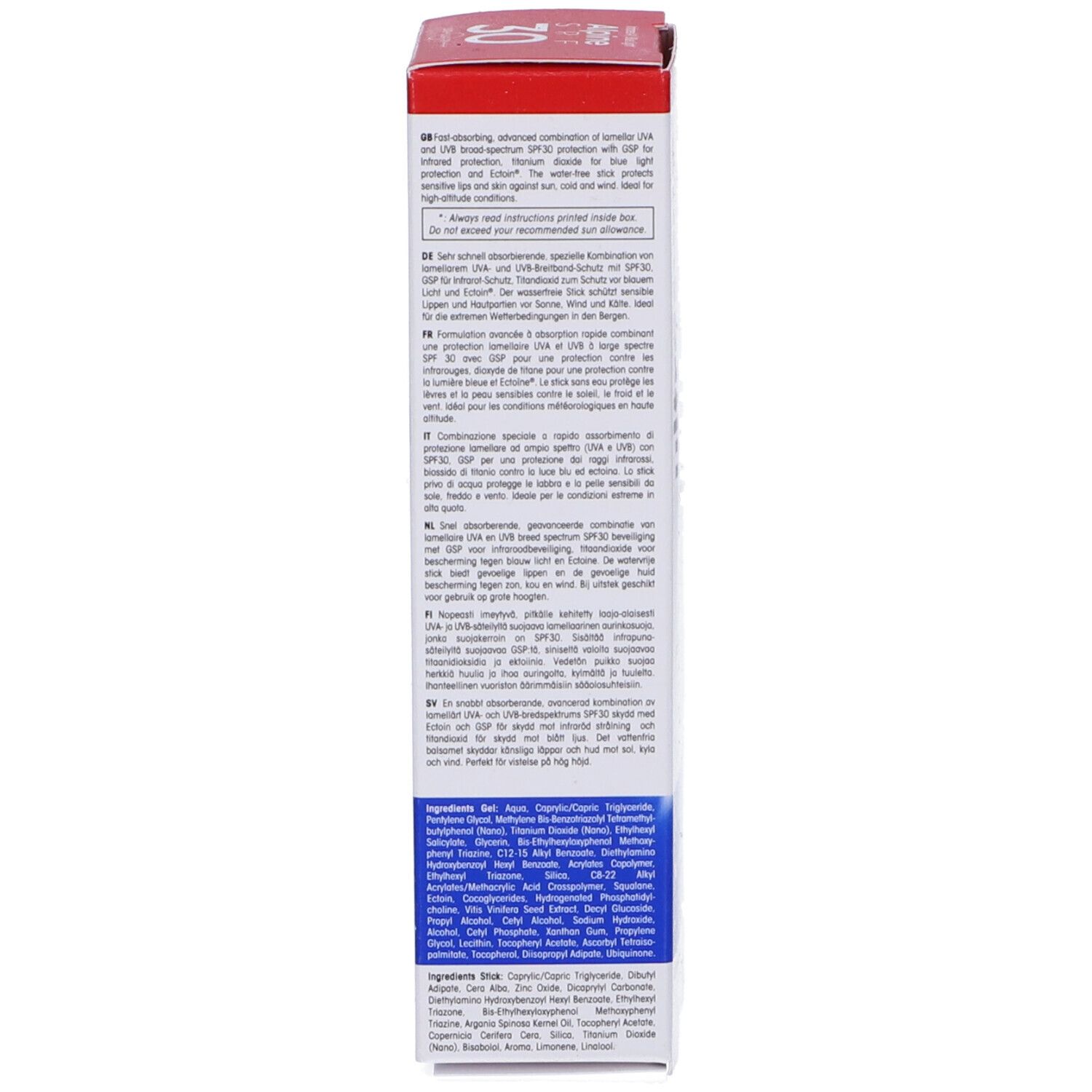 Ultrasun Alpine Spf 30 High Altitude 2 In 1 Face & Lip Protection