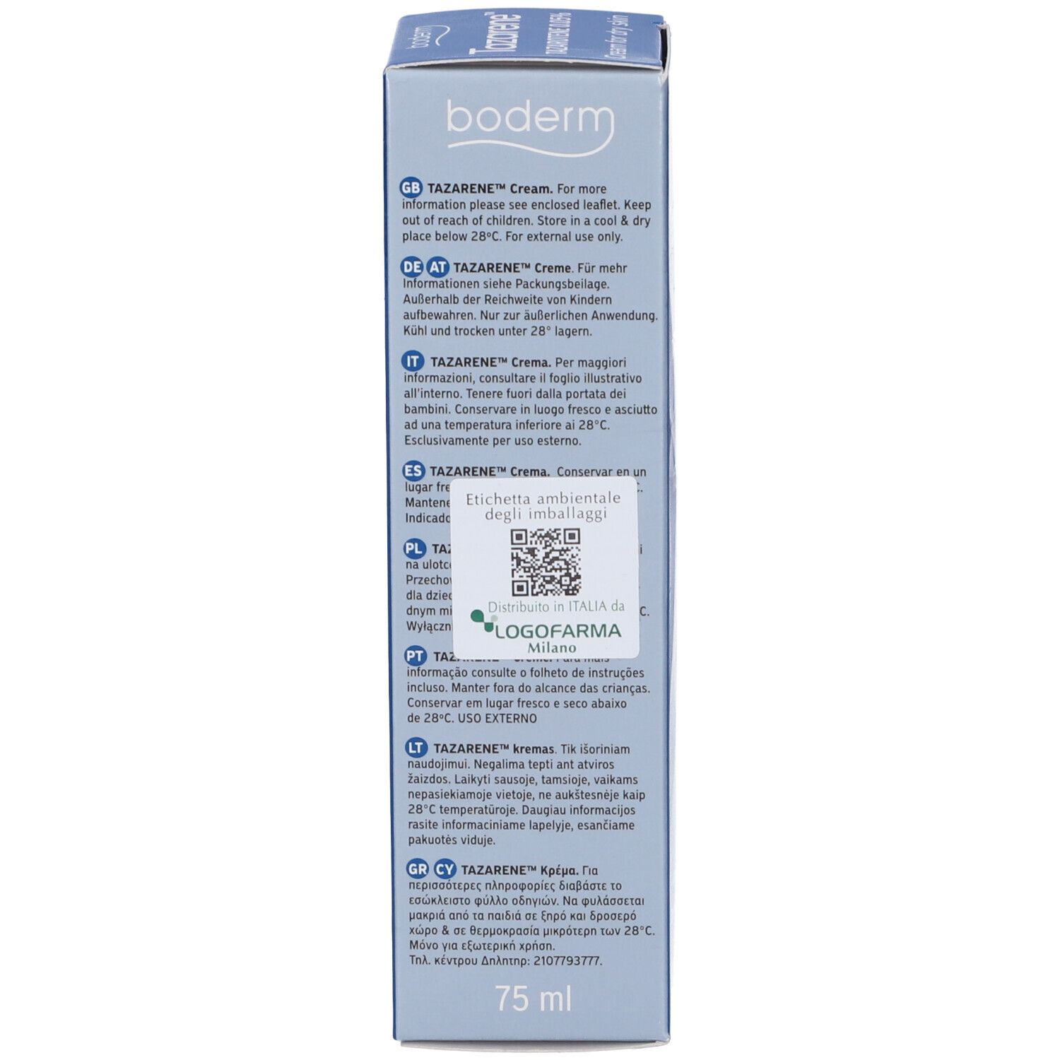 Tazarene Crema 0,05% 75 Ml