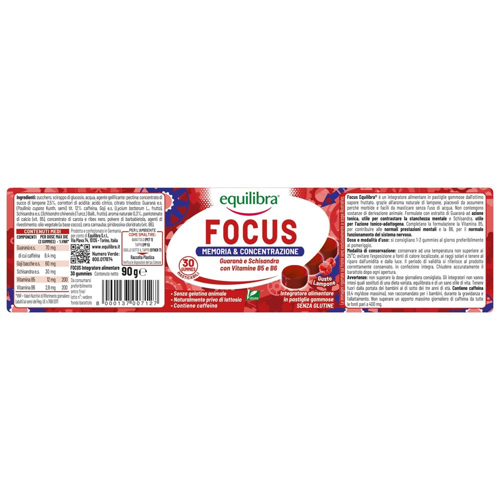 Equilibra Focus 30 Gummies - risparmia il 10% con il codice: EQUILIBRA10
