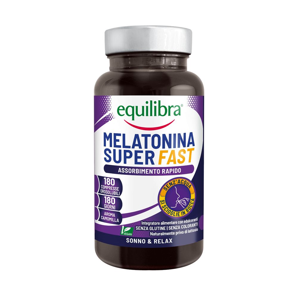 Equilibra Melatonina Super Fast 180 Compresse - risparmia il 10% con il codice: EQUILIBRA10