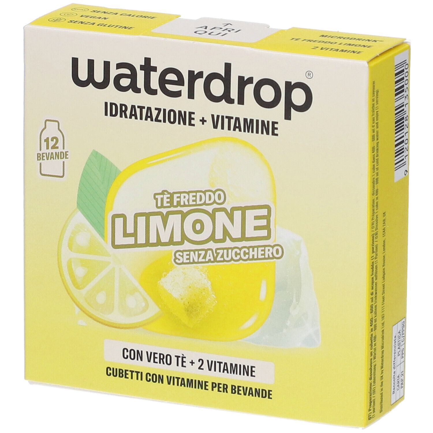 Waterdrop Ice Tea Limone 12 Cubetti