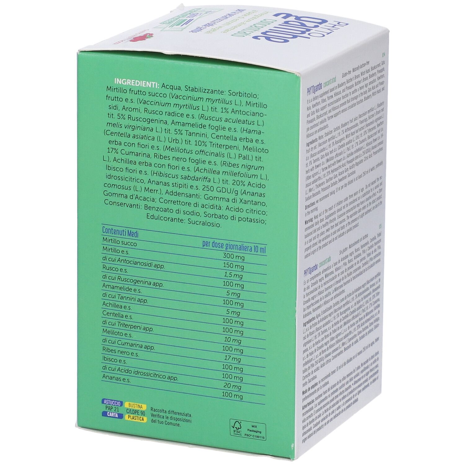 Phytogambe Concentrato 20 Stick-Pack Da 10 Ml