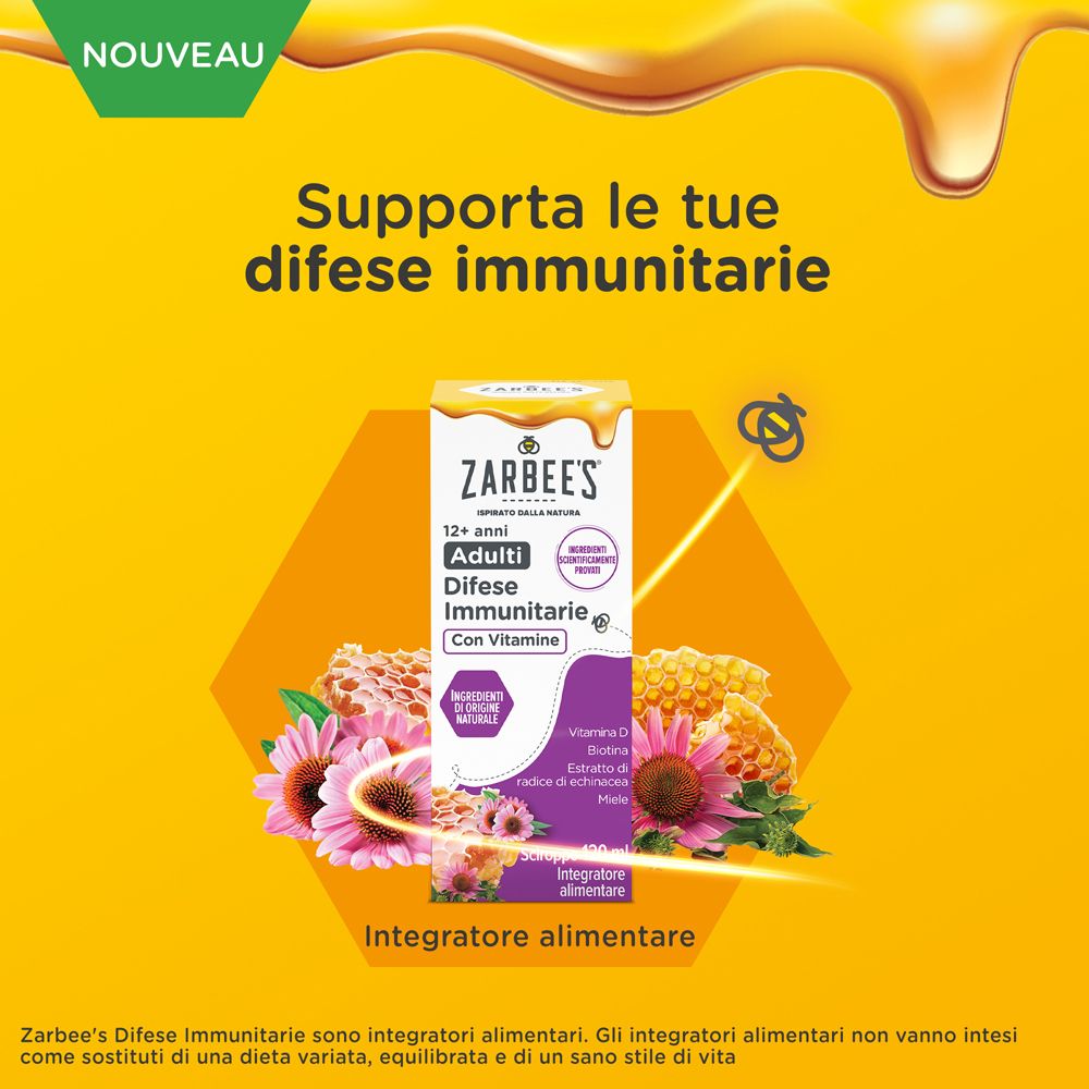 ZARBEE'S Difese Immunitarie Adulti Sciroppo