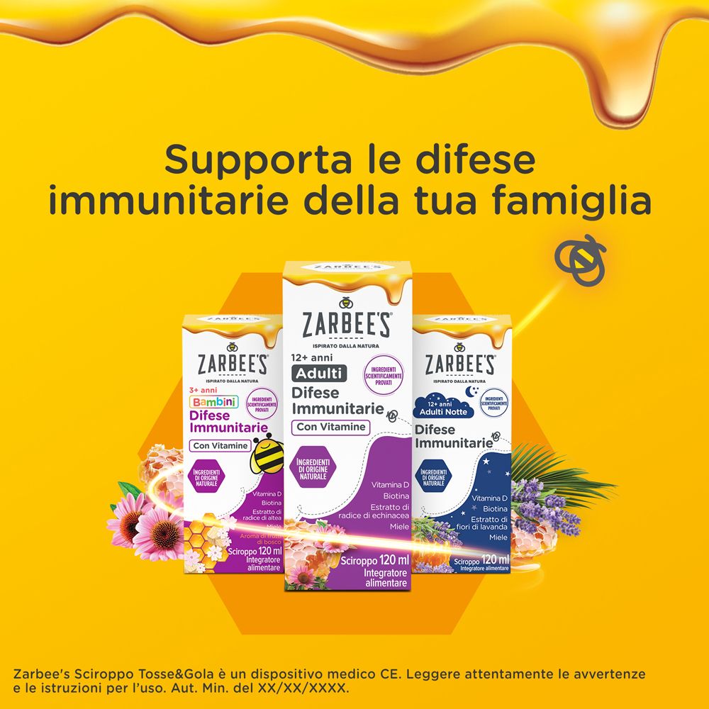 ZARBEE'S Difese Immunitarie Adulti Sciroppo