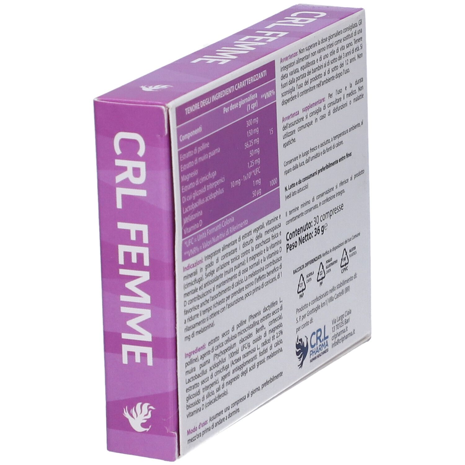 Crl Femme 30 Compresse
