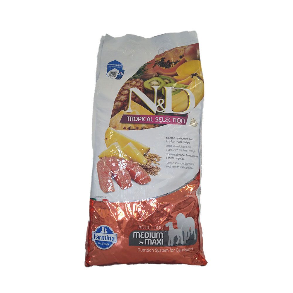 N&D Dog Tropical Selection Salmon Adult Med/Max