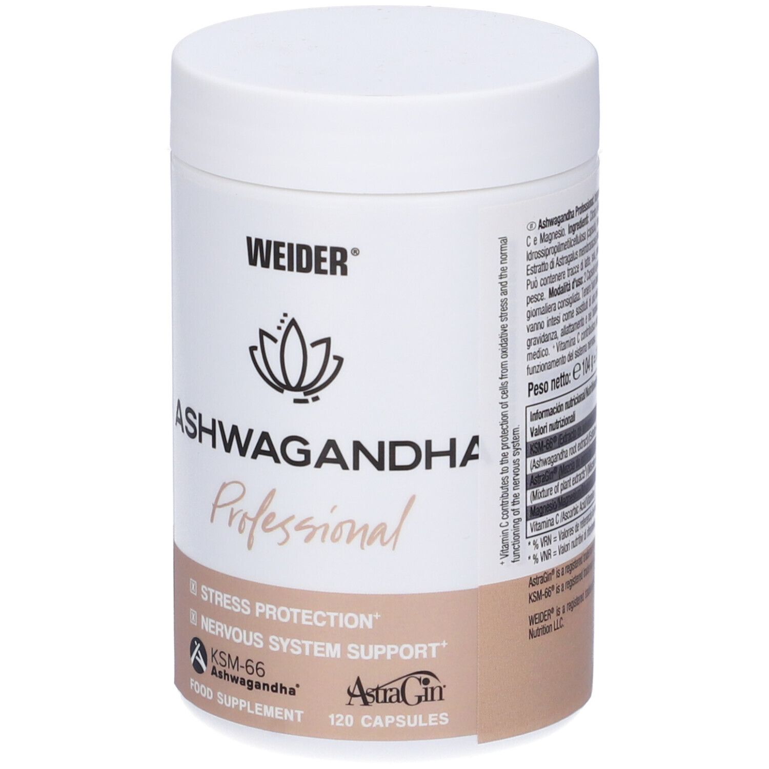 Weider Ashwagandha Professional 120 Capsule