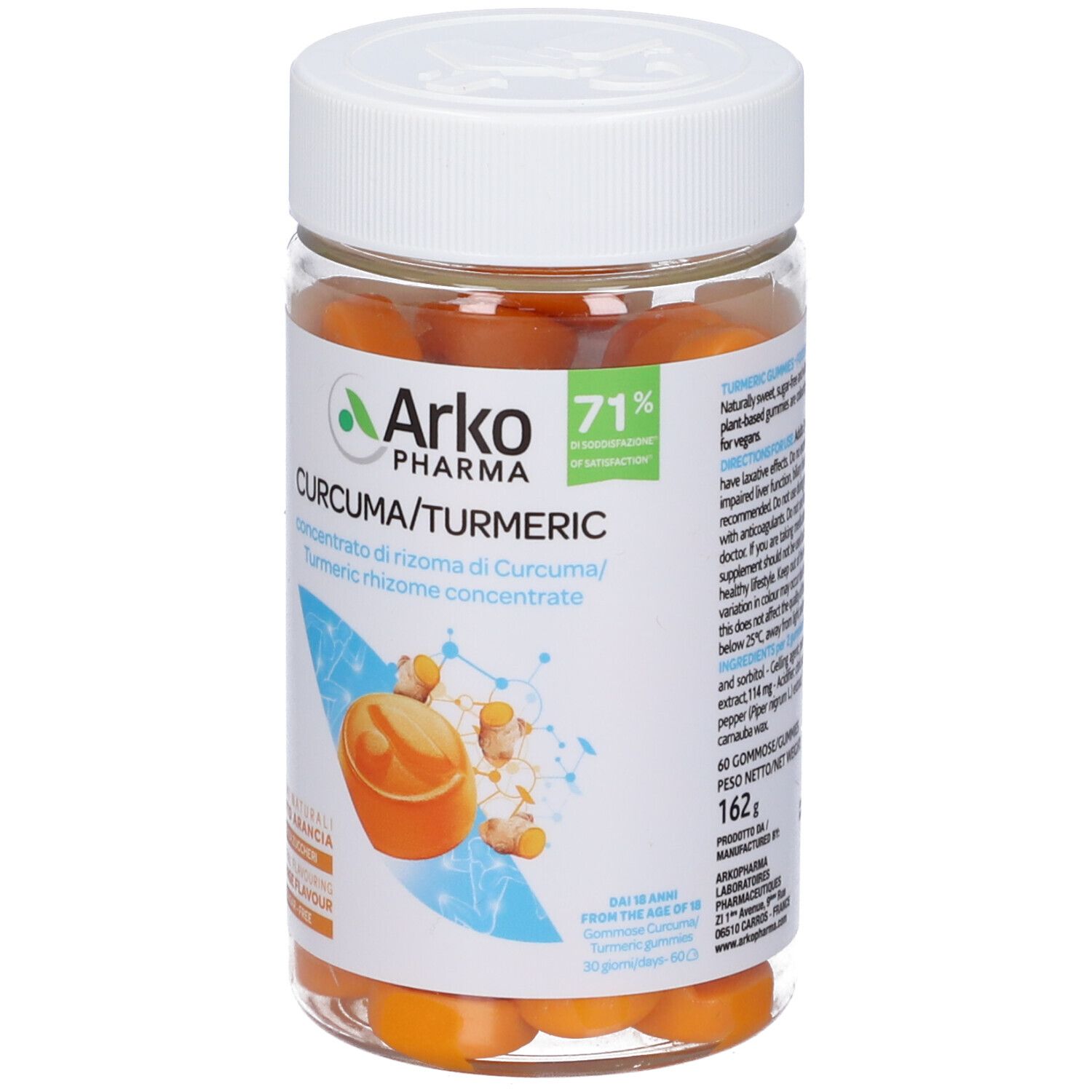 ARKOPHARMA ARKOGUMMIES CURCUMA 60 gummies