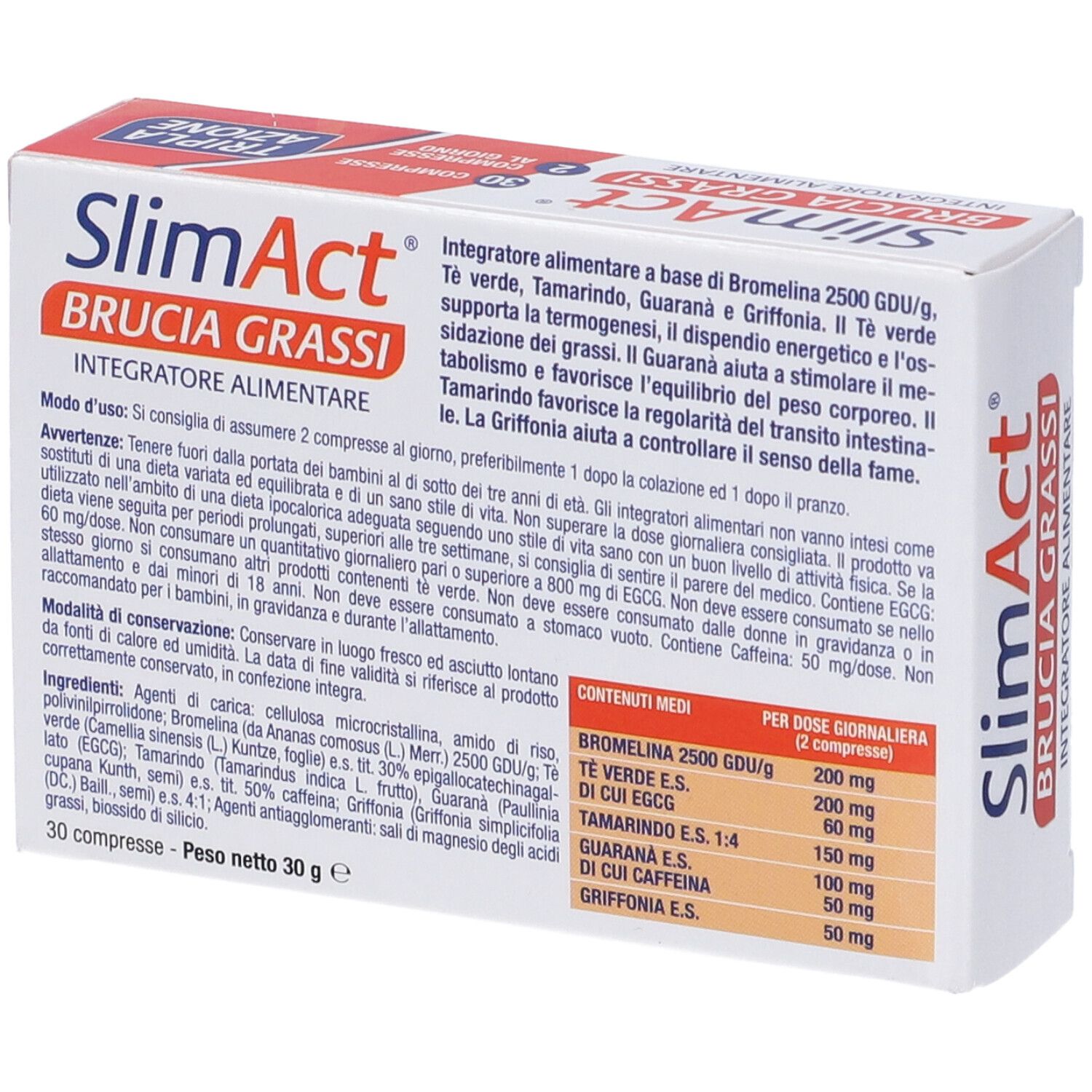 Slim Act Brucia Grassi Compresse