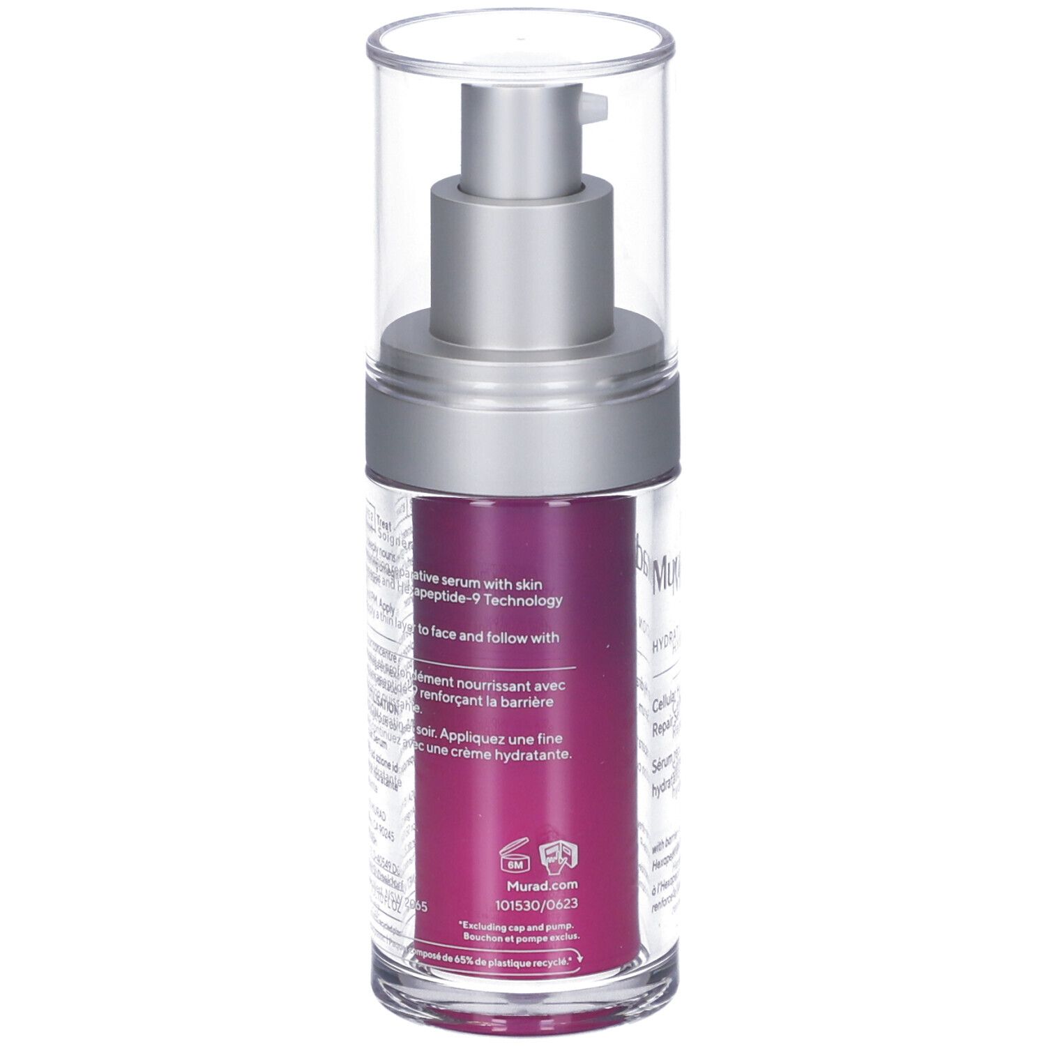 Flacone di siero Murad. Scritta: Hydration, Cellular Hydration Repair Serum. Con erogatore a pompa.
