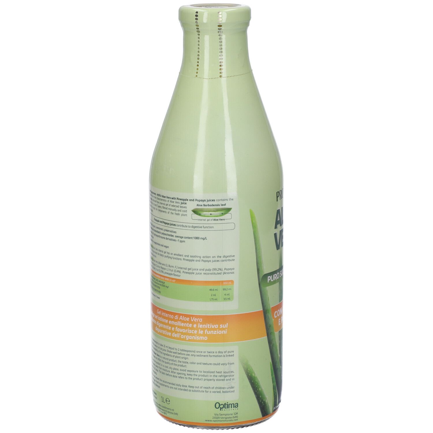 Provída Aloe Vera Con Ananas E Papaya Soluzione Orale 1000 Ml Redcare