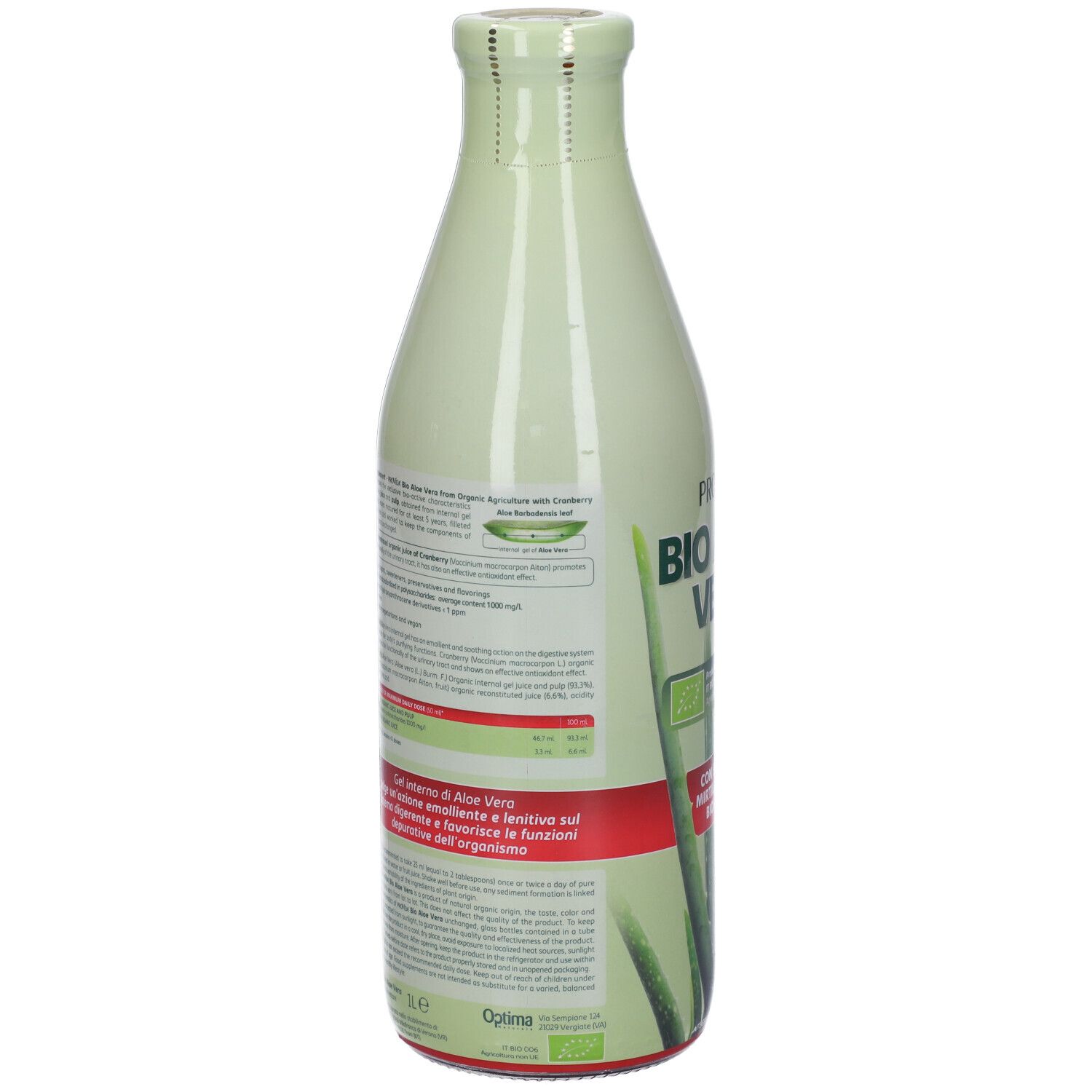 Provída Bio Aloe Vera con Succi di Mirtillo Rosso Biologico Soluzione Orale