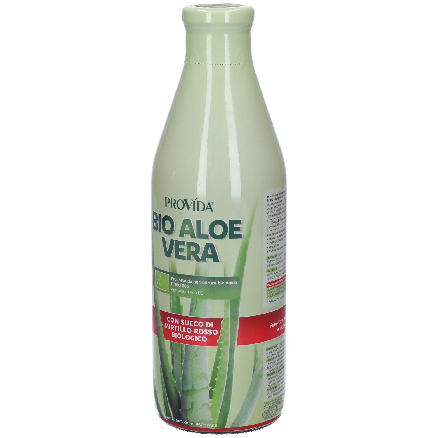 Provída Bio Aloe Vera con Succi di Mirtillo Rosso Biologico Soluzione Orale