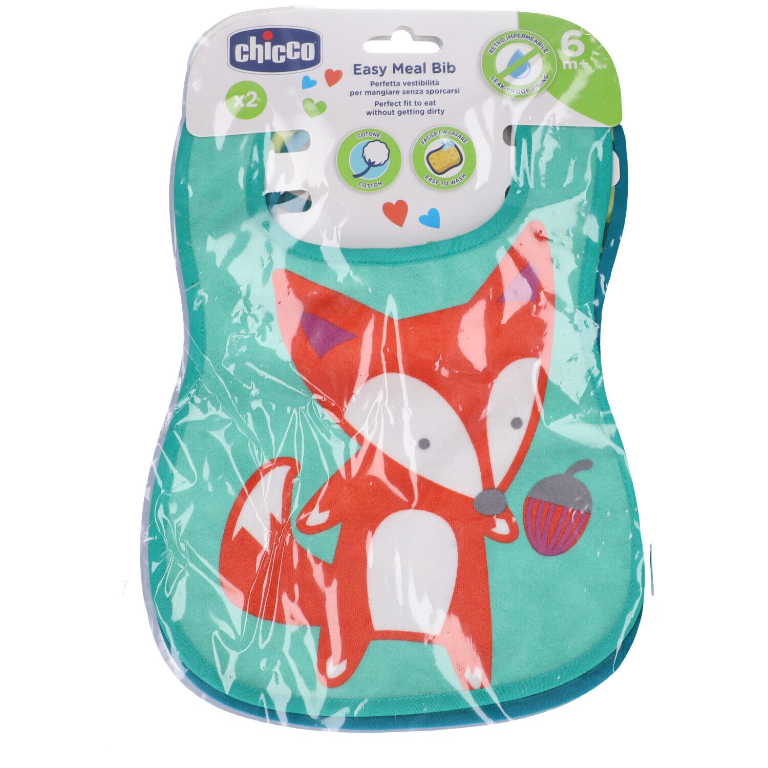 Chicco Bavaglini Easy Meal 2 Pezzi