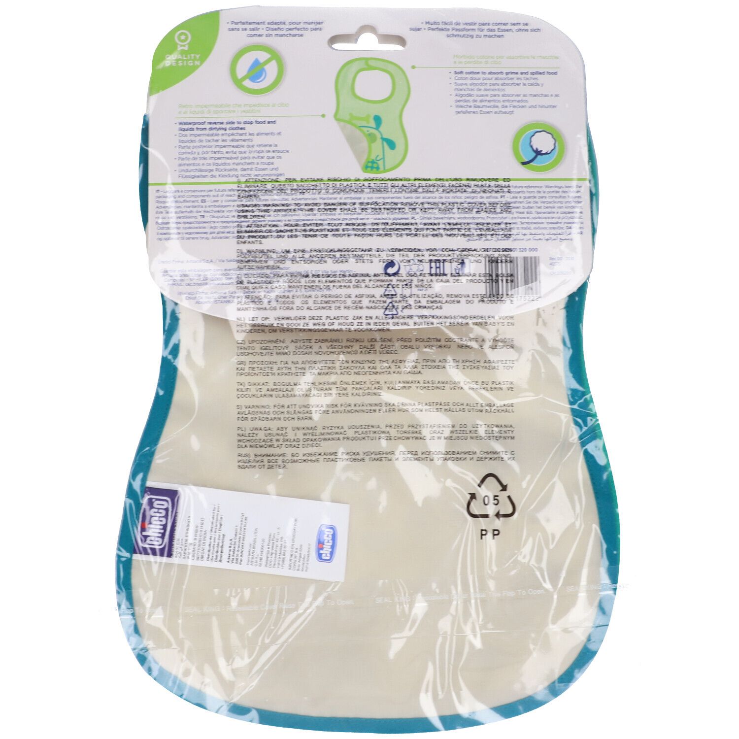 Chicco Bavaglini Easy Meal 2 Pezzi