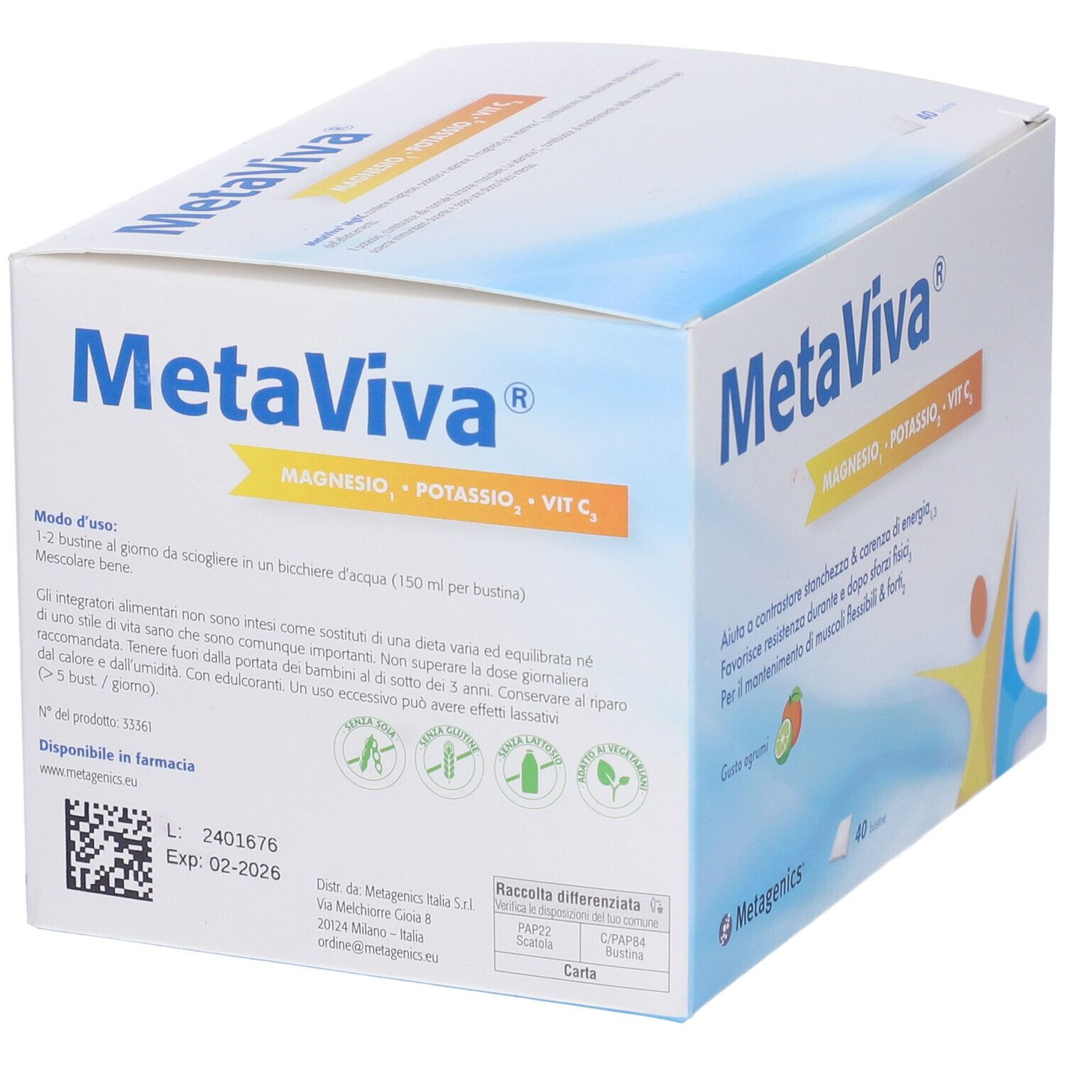Metaviva Magnesio - Potassio - Vitamina C