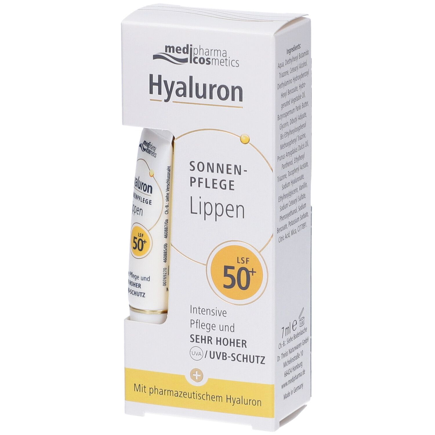 Medipharma Hyaluron Protezione Solare Labbra SPF50+