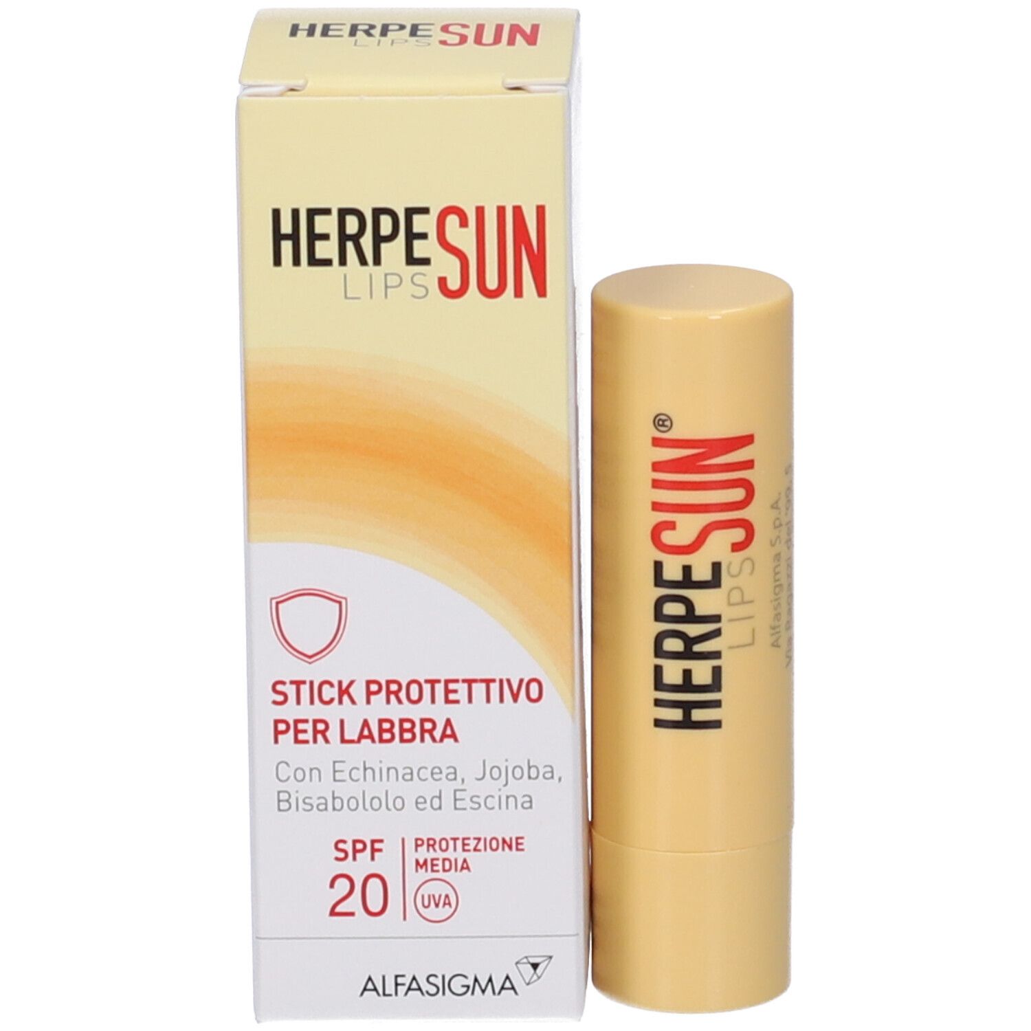 Herpesun Lip Stick Labbra Spf 20 5 Ml