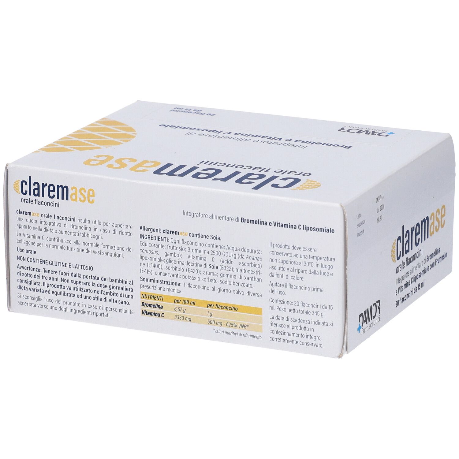 Claremase Orale 20 Flaconcini