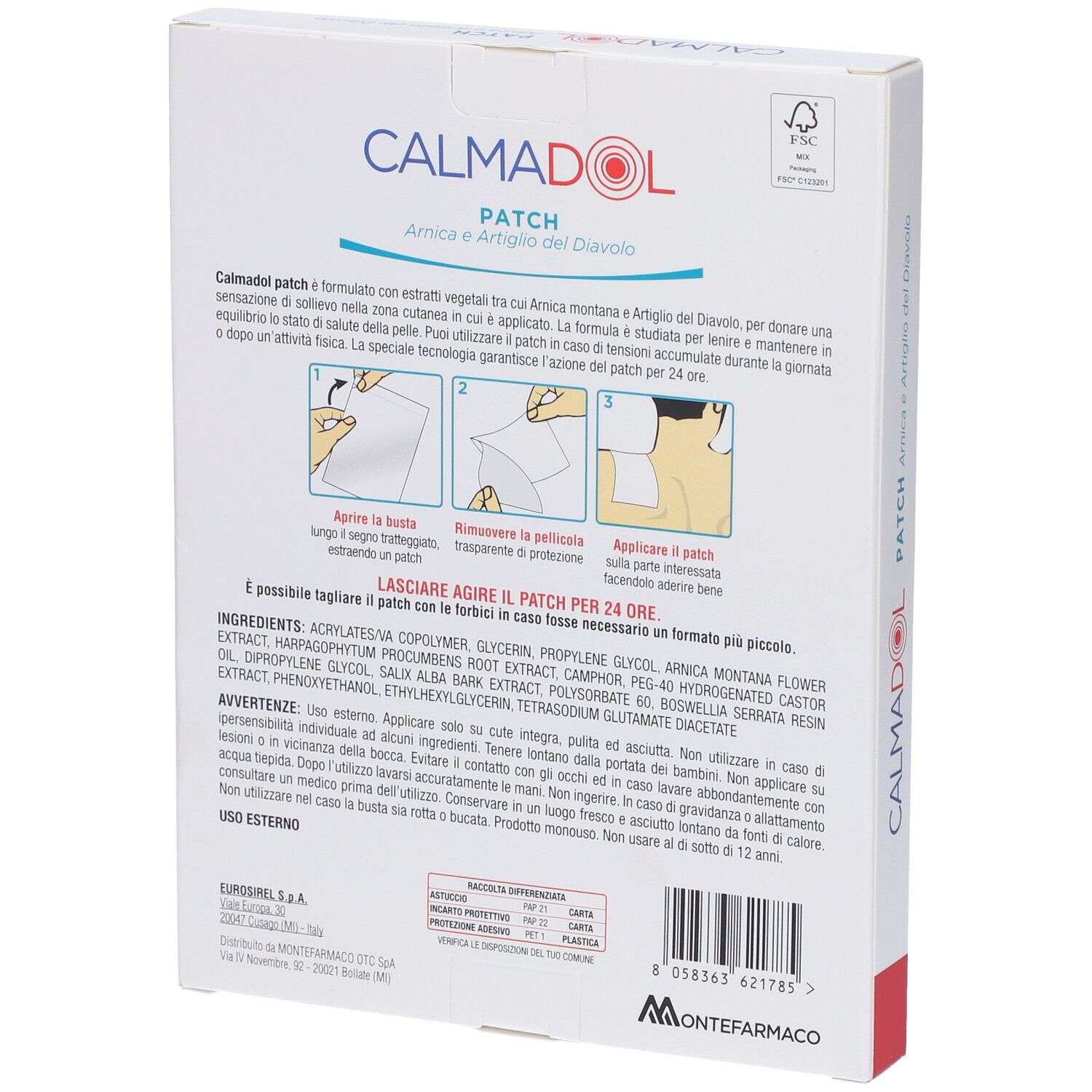 Calmadol Patch Arnica e Artiglio del Diavolo
