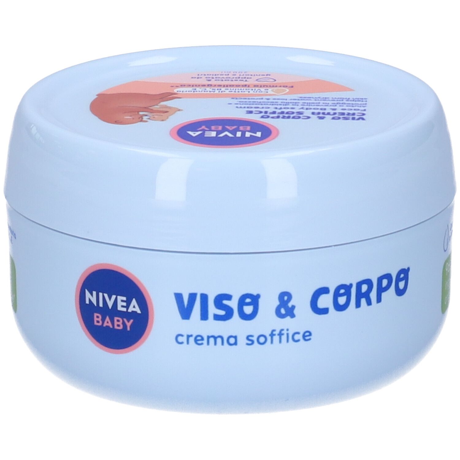 Nivea Baby Viso & Corpo Crema Soffice 200 ml, Crema bambini corpo e viso idratante e nutriente