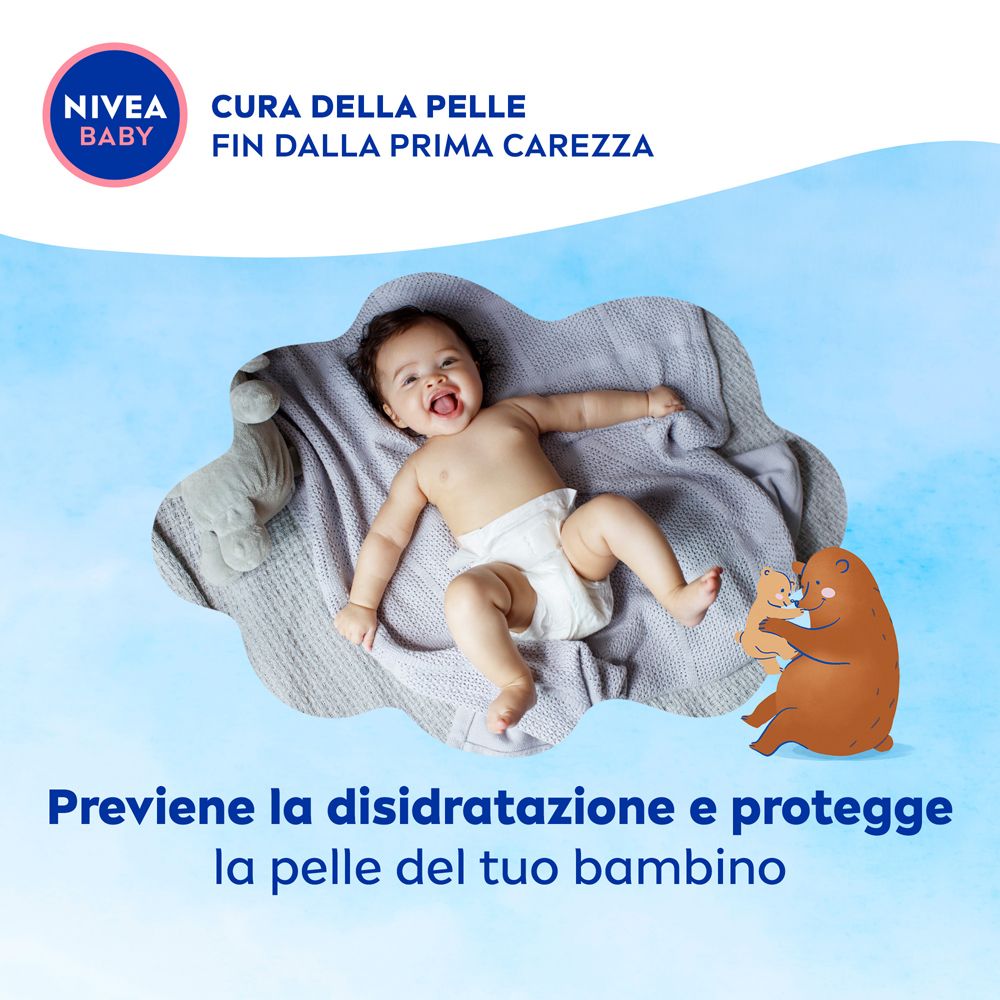 Nivea Baby Viso & Corpo Crema Soffice 200 ml, Crema bambini corpo e viso idratante e nutriente