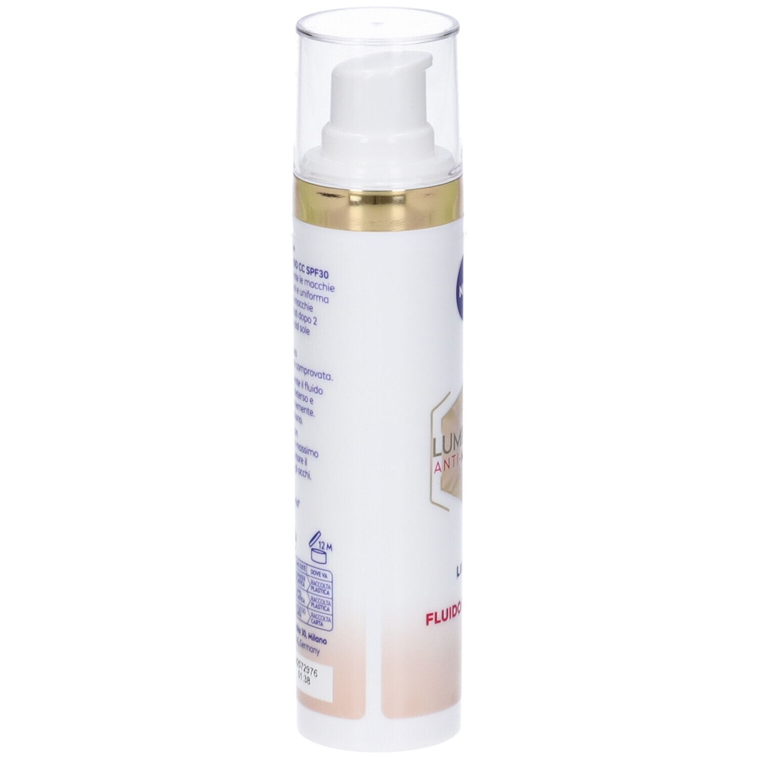Nivea Cellular Luminous630 Fluido CC Cream SPF 30 Light 40 ml, Crema viso colorata anti-macchie