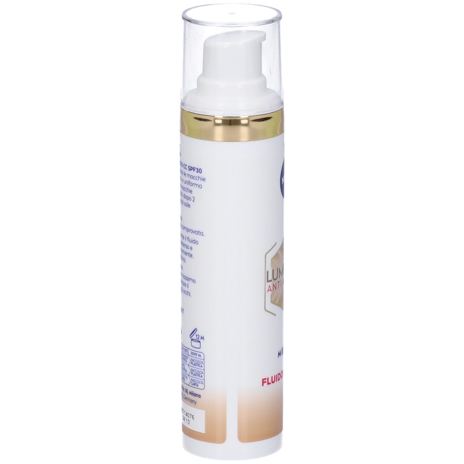 Nivea Cellular Luminous630 Fluido CC Cream SPF 30 Medium 40 ml, Crema viso colorata anti-macchie