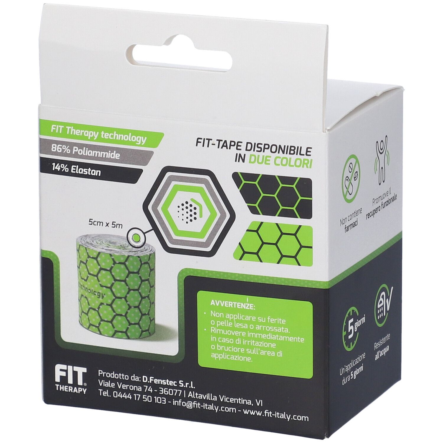 Fit Therapy Fit-Tape Rotolo Colore Verde
