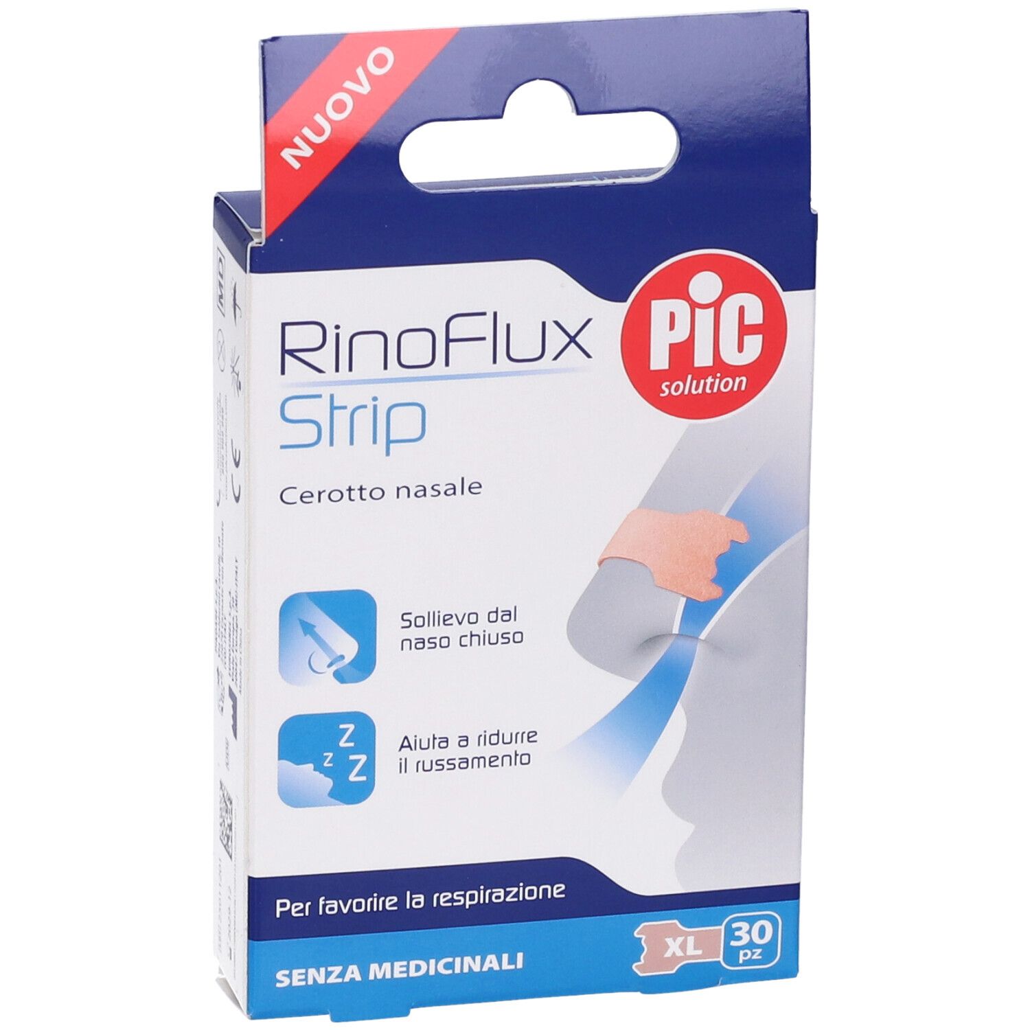 PIC RinoFlux Strip Cerotto Nasale Misura XL 30pz