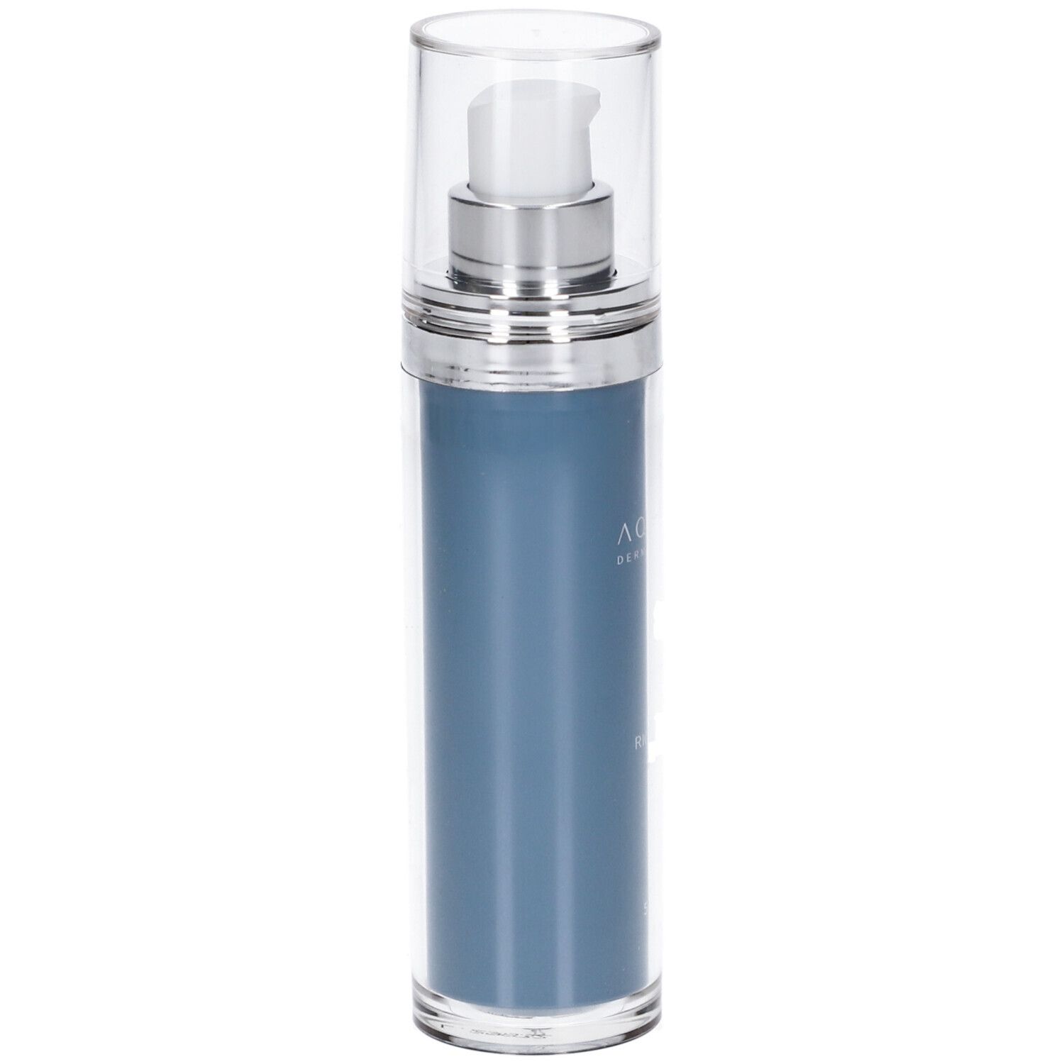 Aquavis Crema Rigenerante 50 ml. Flacone blu con dosatore. Nome del prodotto e logo visibili.