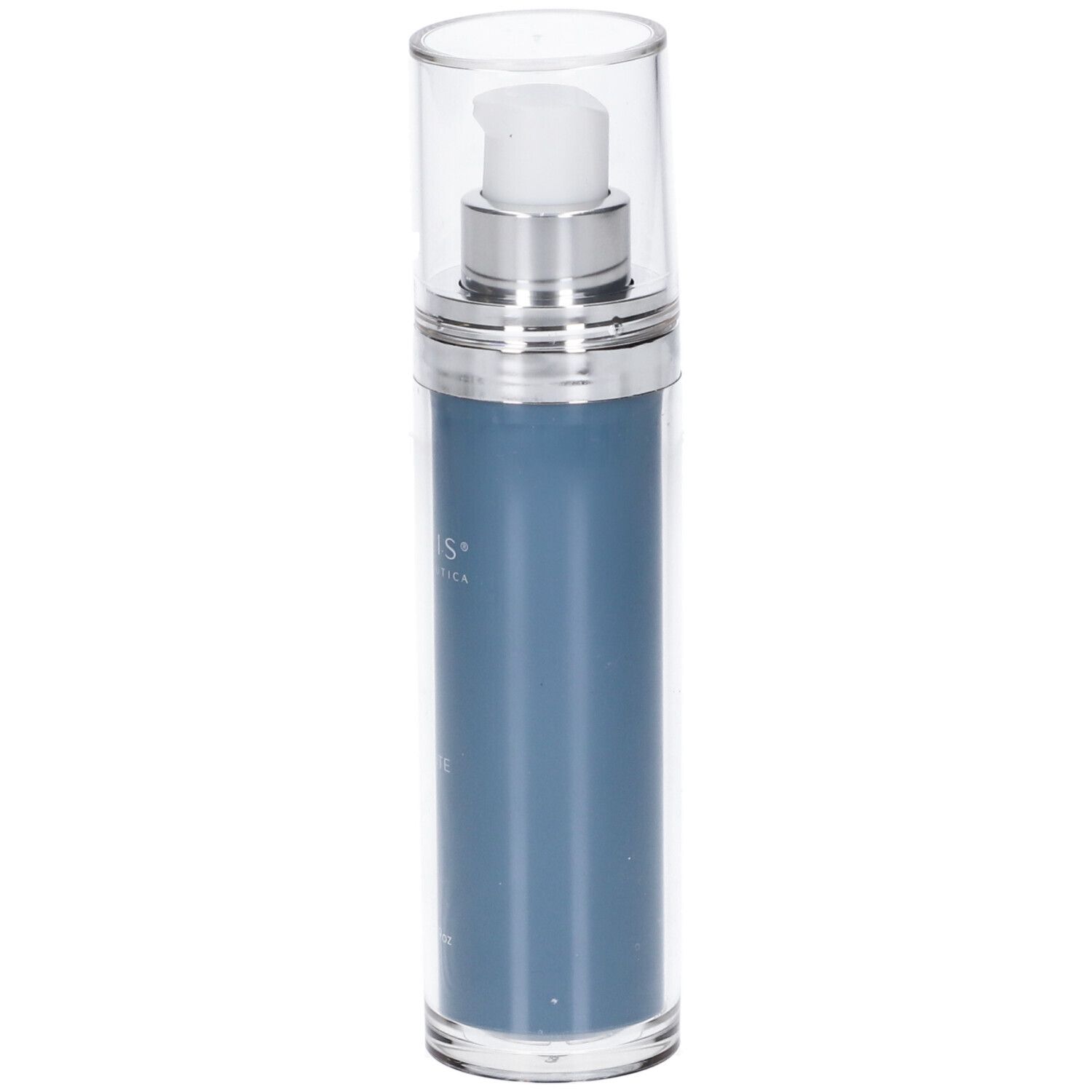 Aquavis Crema Rigenerante 50 ml. Flacone blu con dosatore. Nome del prodotto e logo visibili.