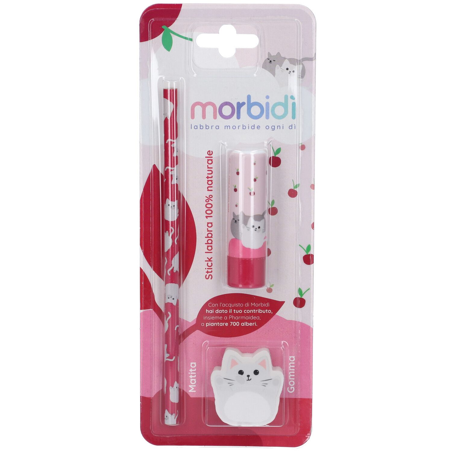 Morbidì Stick Labbra Protettivo Amarena 100% Naturale