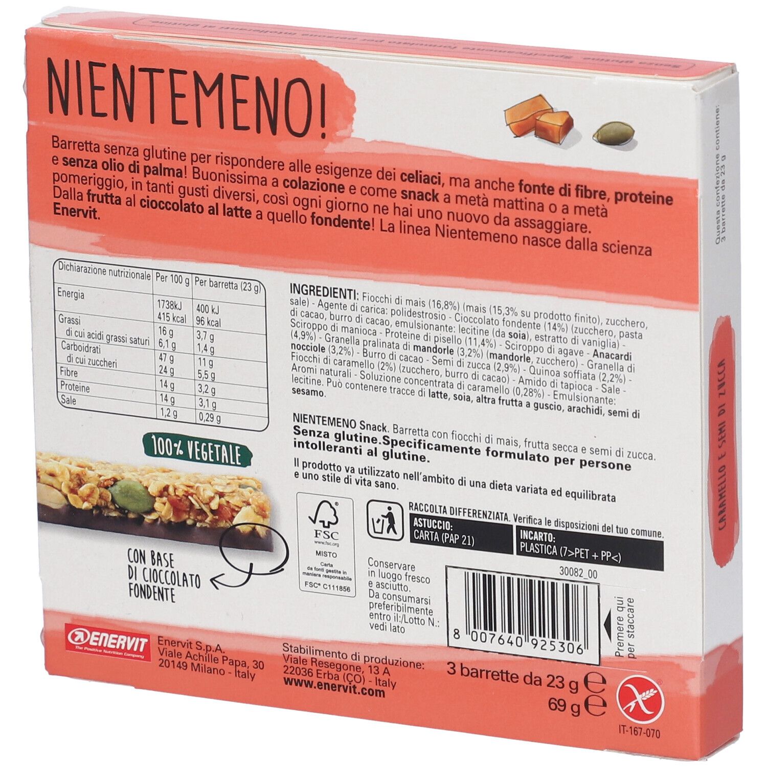 Nientemeno Barretta Caramello e Semi Di Zucca