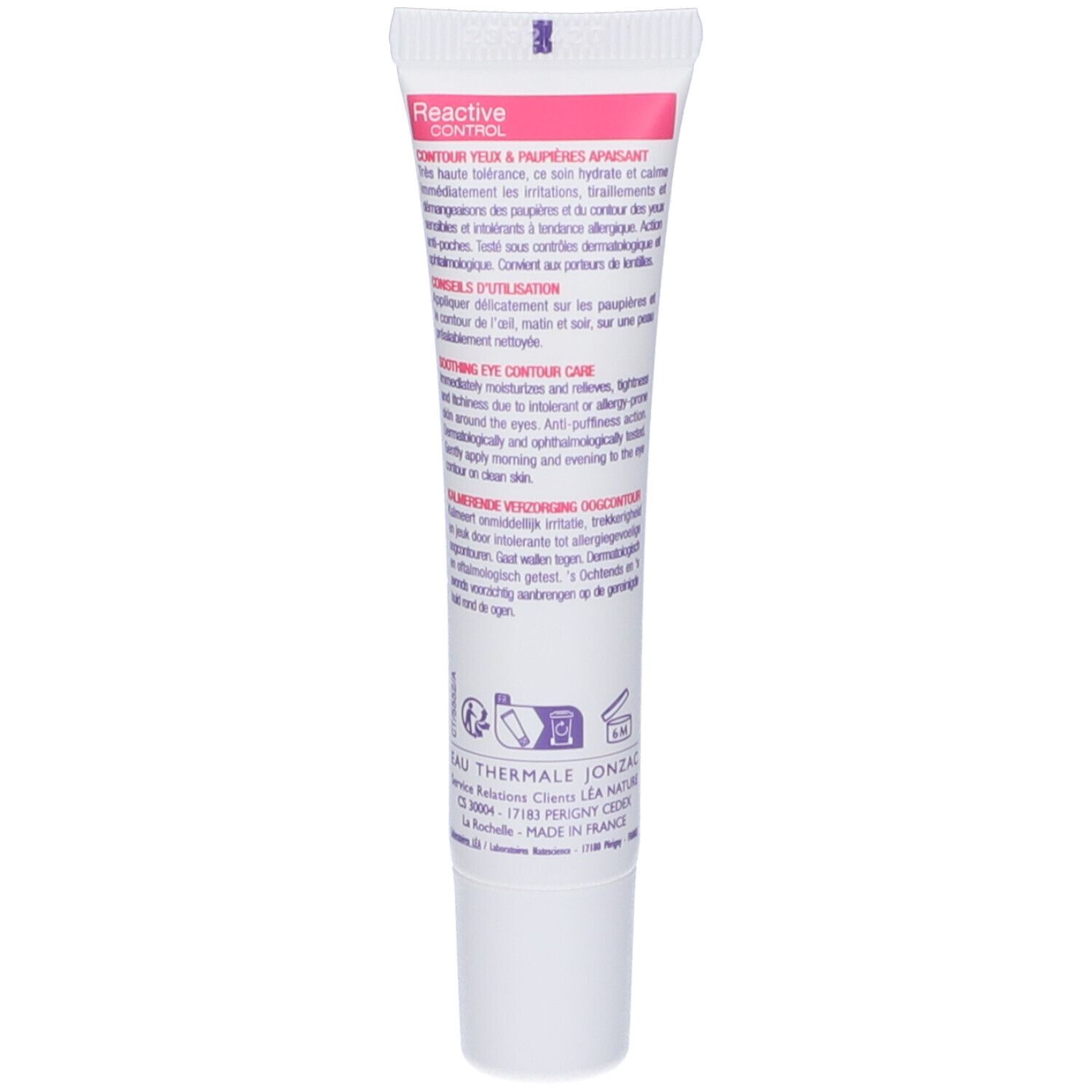 Eau Thermale Jonzac Réactive Control Crema Contorno Occhi Lenitiva