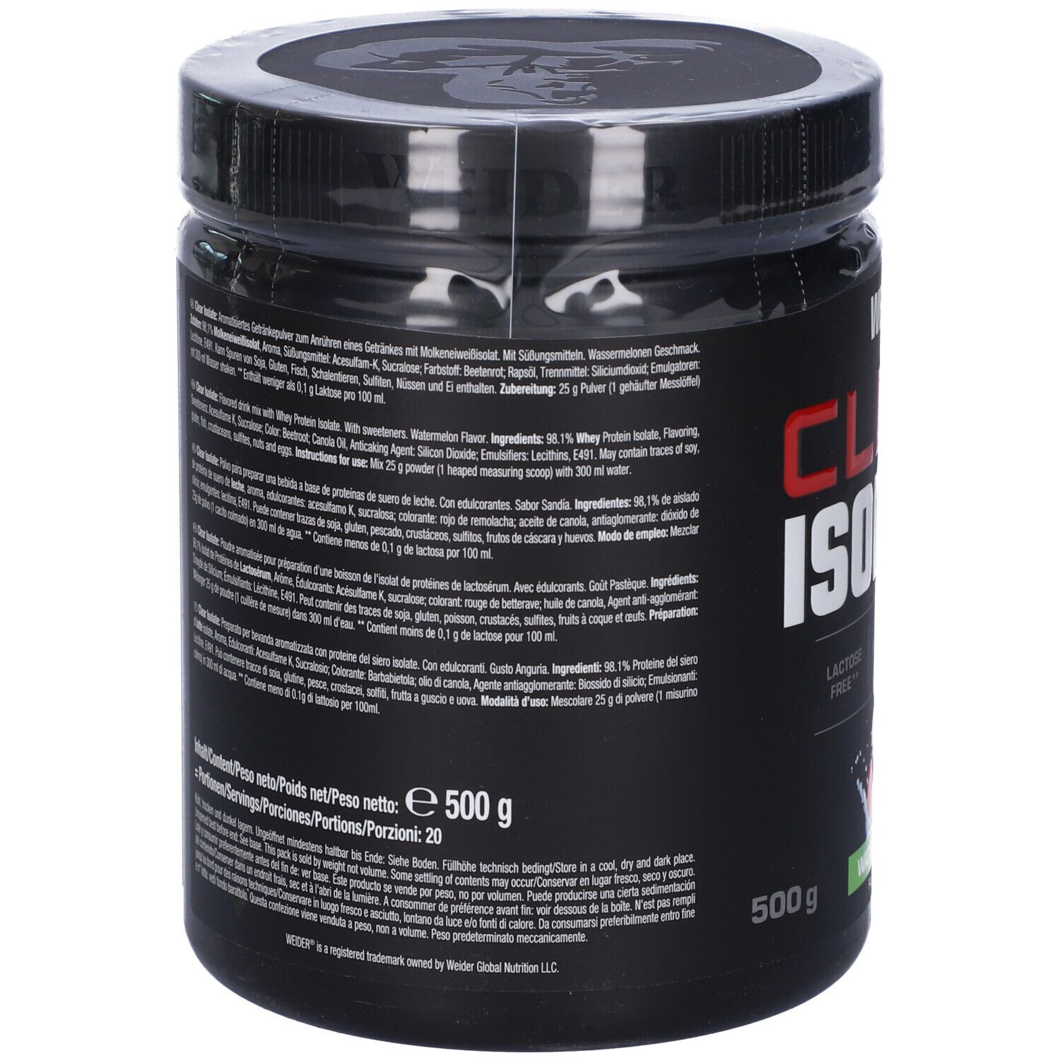 Weider Clear Isolate Polvere Watermelon