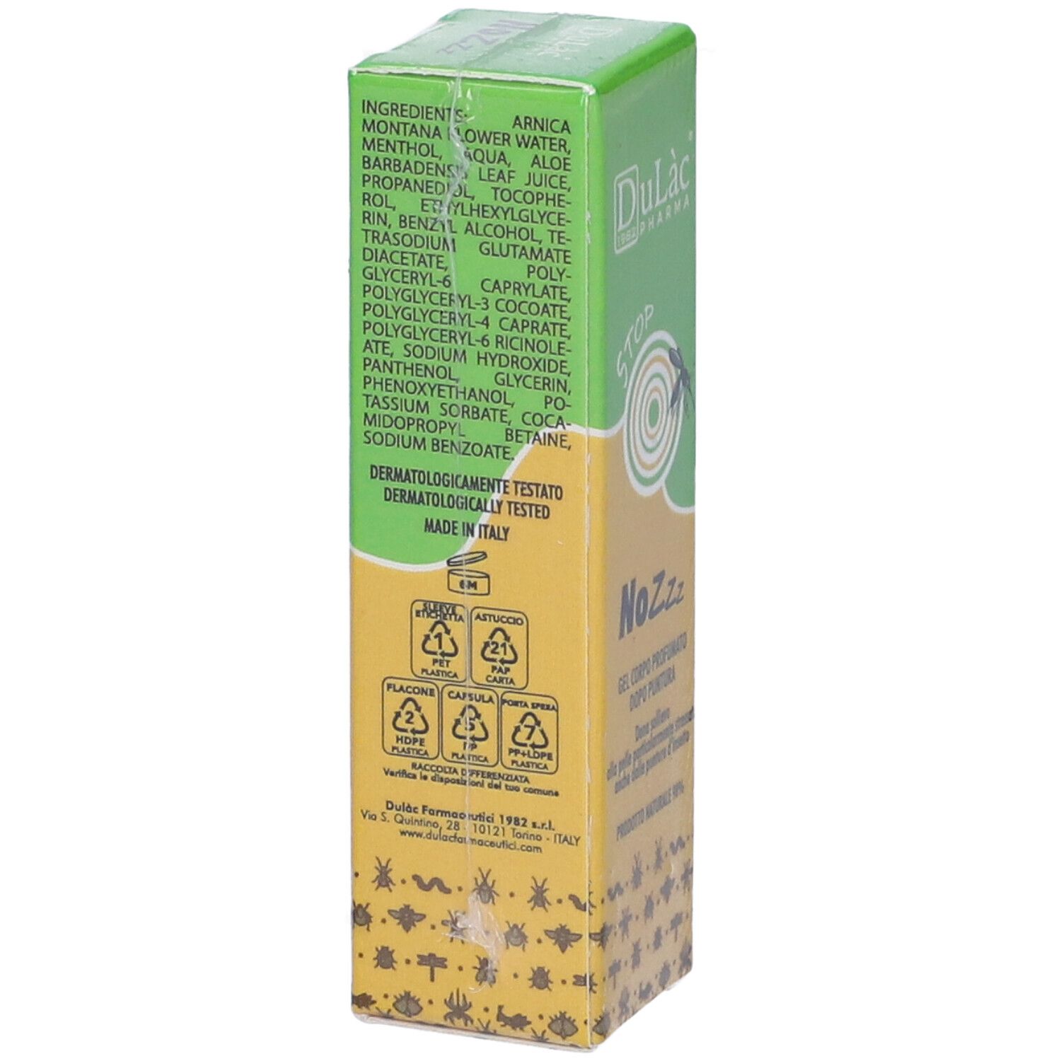 Dulàc NoZzz Gel Corpo Dopopuntura Roll-On