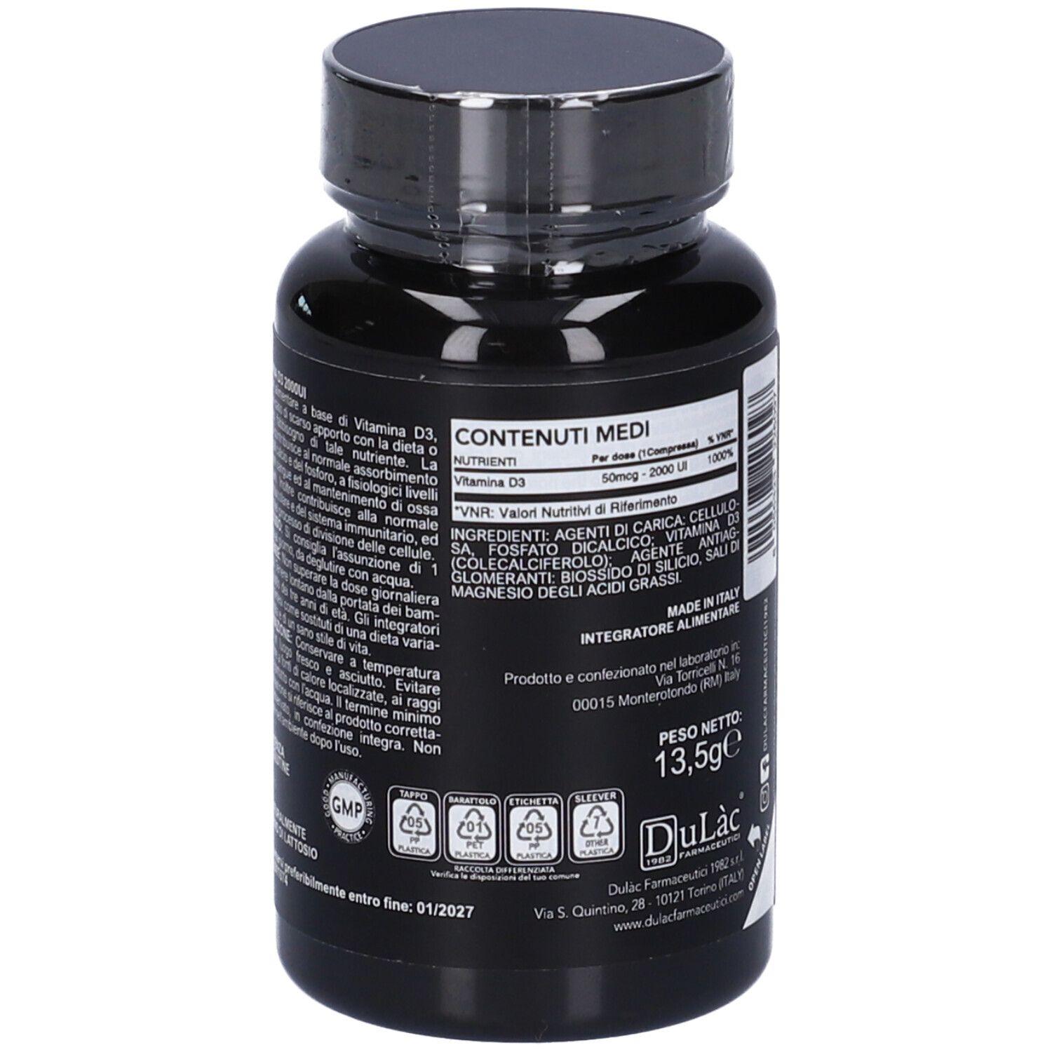 Dulàc Vitamina D3 2000 UI Compresse