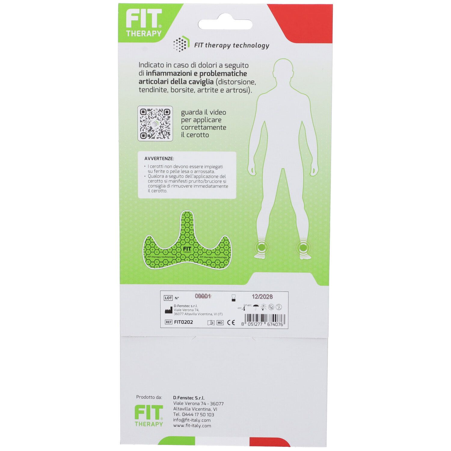 Fit Therapy Cerotto Caviglia 2 Cerotti