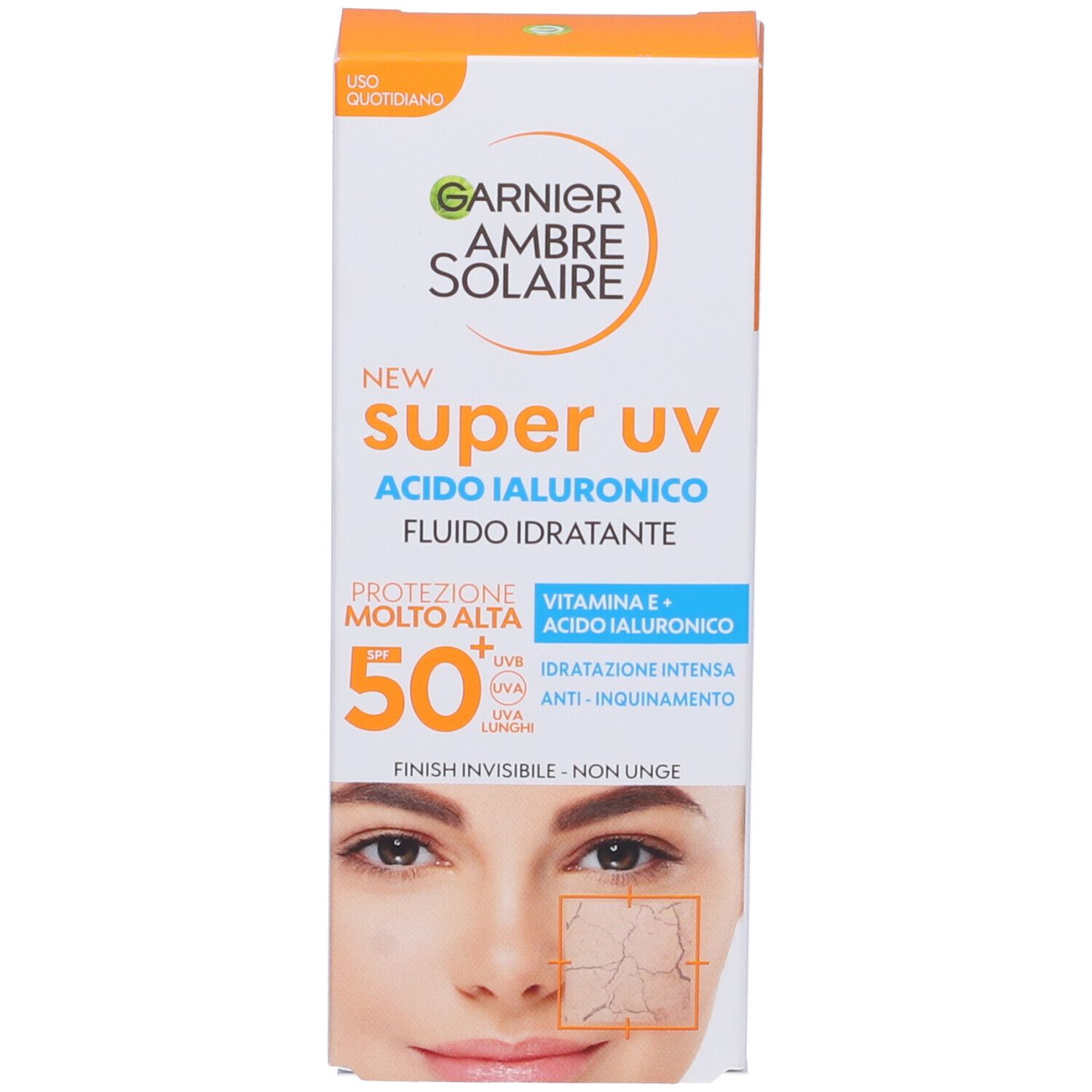 Garnier Ambre Solaire Super UV Acido Ialuronico Fluido SPF50+