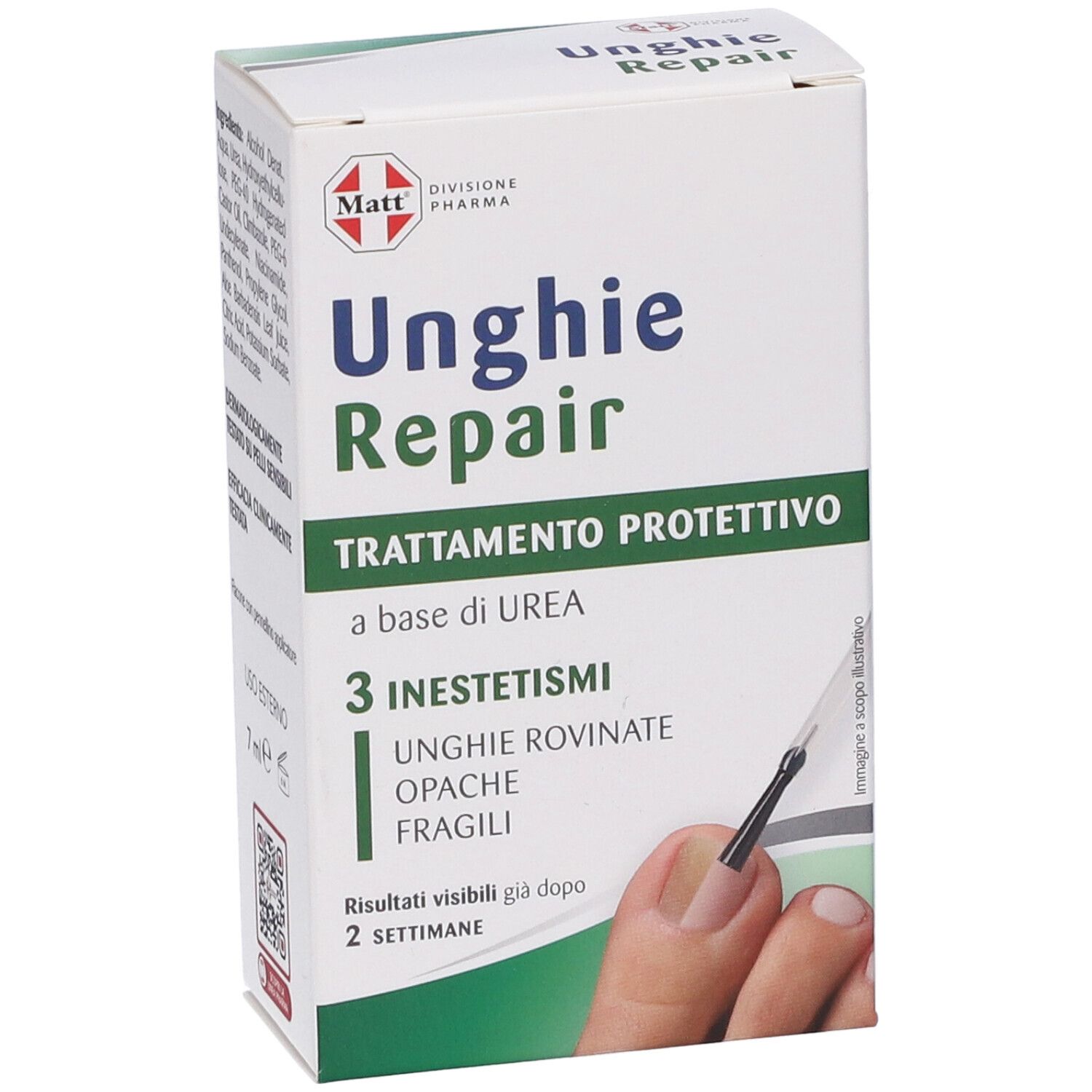 Scatola 'Unghie Repair' trattamento protettivo per unghie a base di urea.
