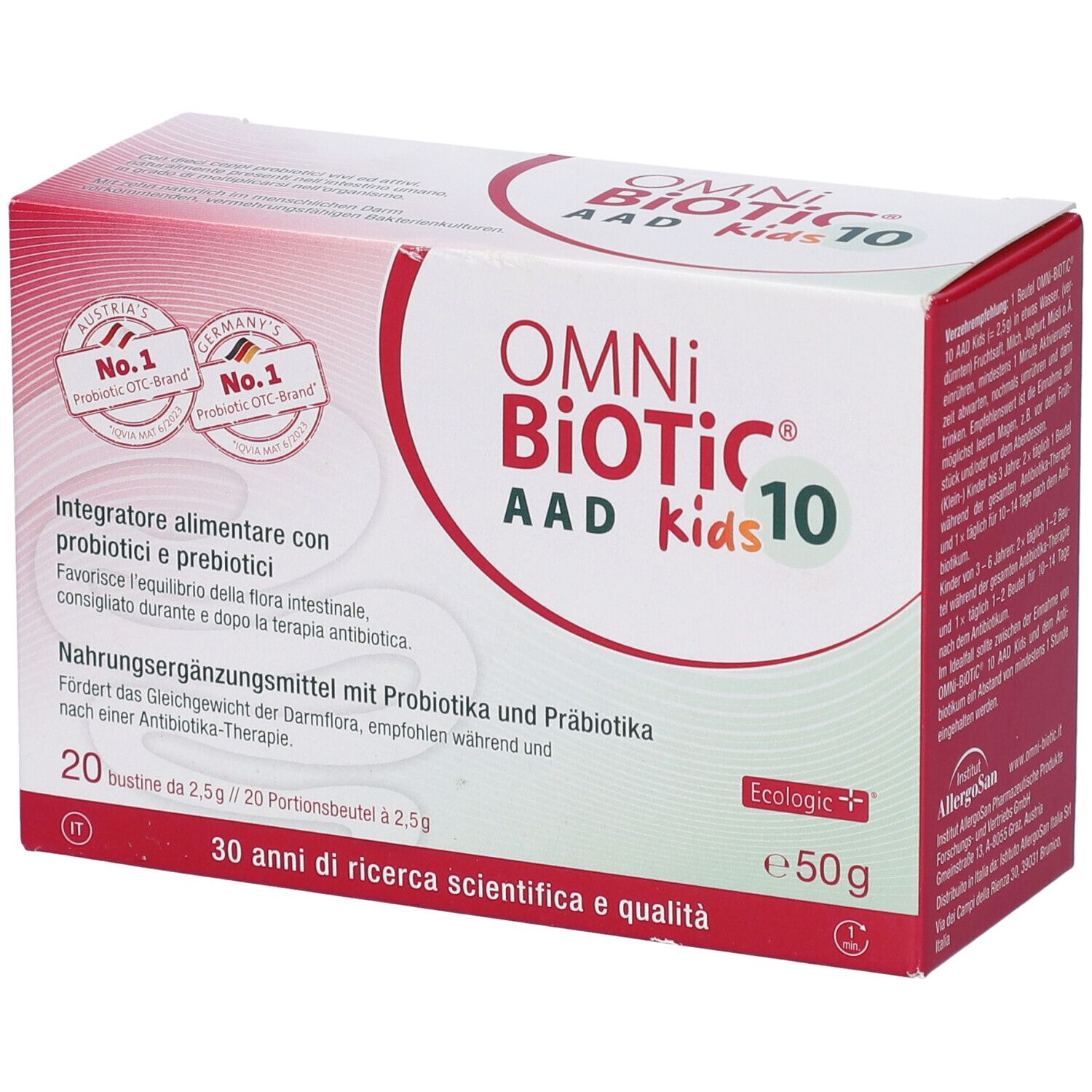 Omni Biotic 10 Aad Kids 20 Bustine Da 25 G