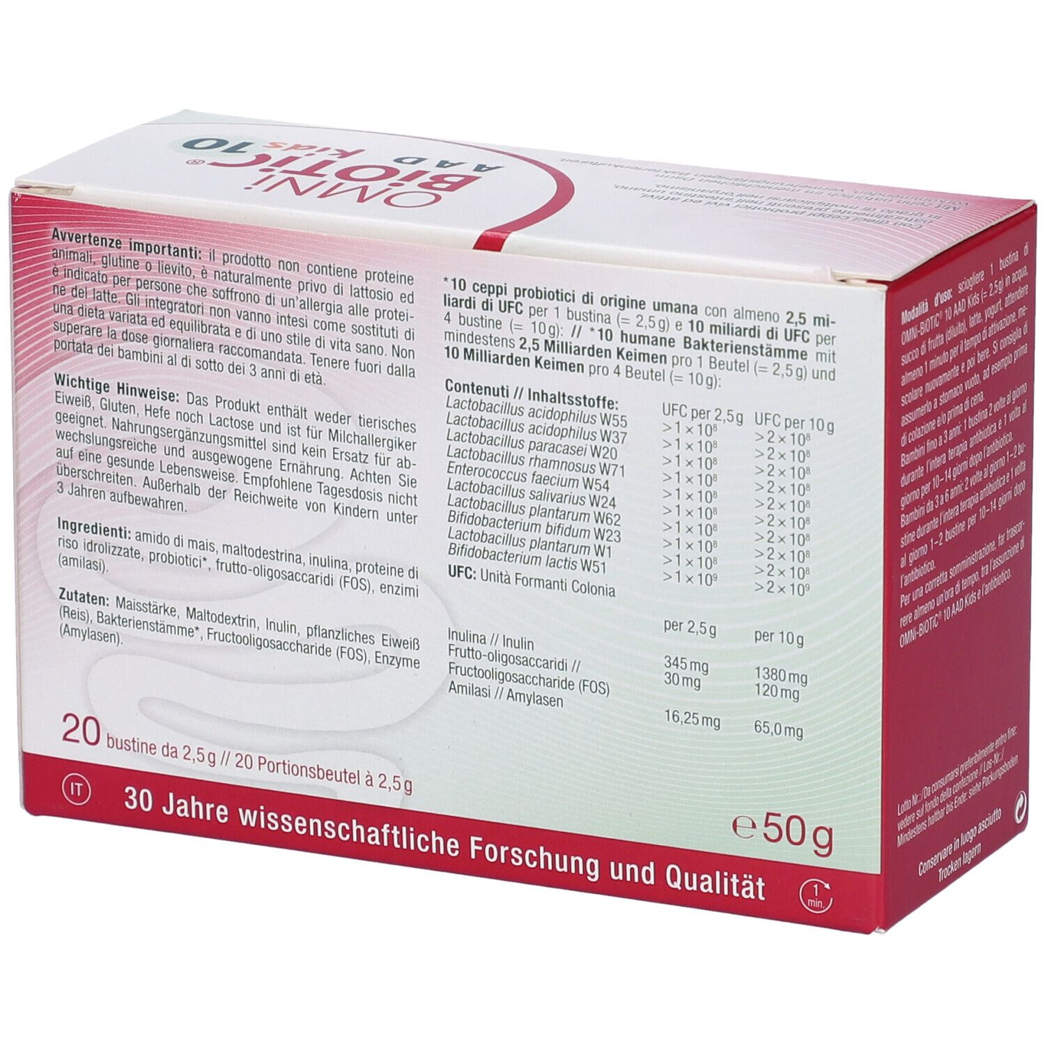 Omni Biotic 10 Aad Kids 20 Bustine Da 25 G