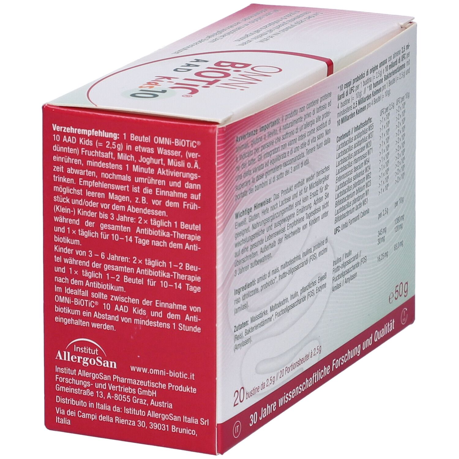 Omni Biotic 10 Aad Kids 20 Bustine Da 25 G