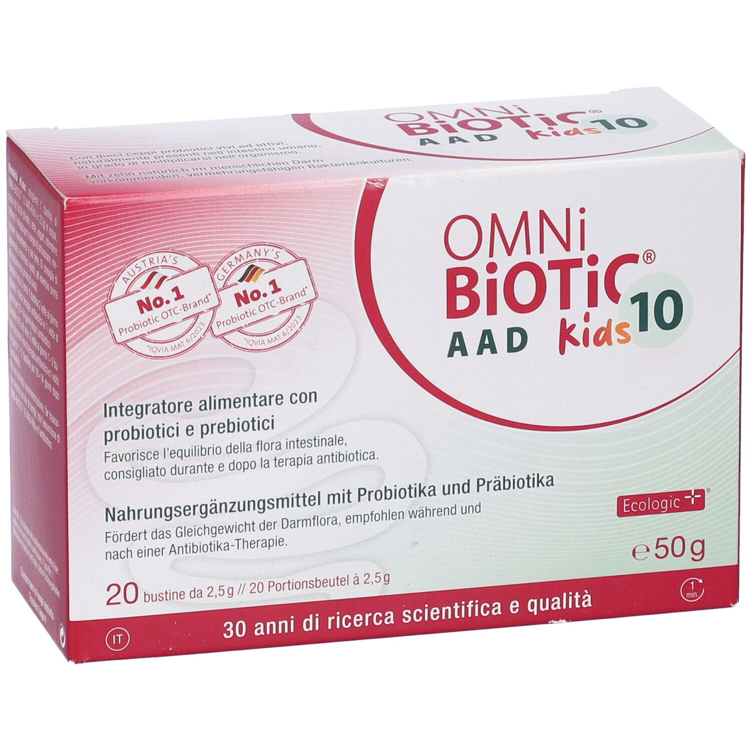 Omni Biotic 10 Aad Kids 20 Bustine Da 25 G