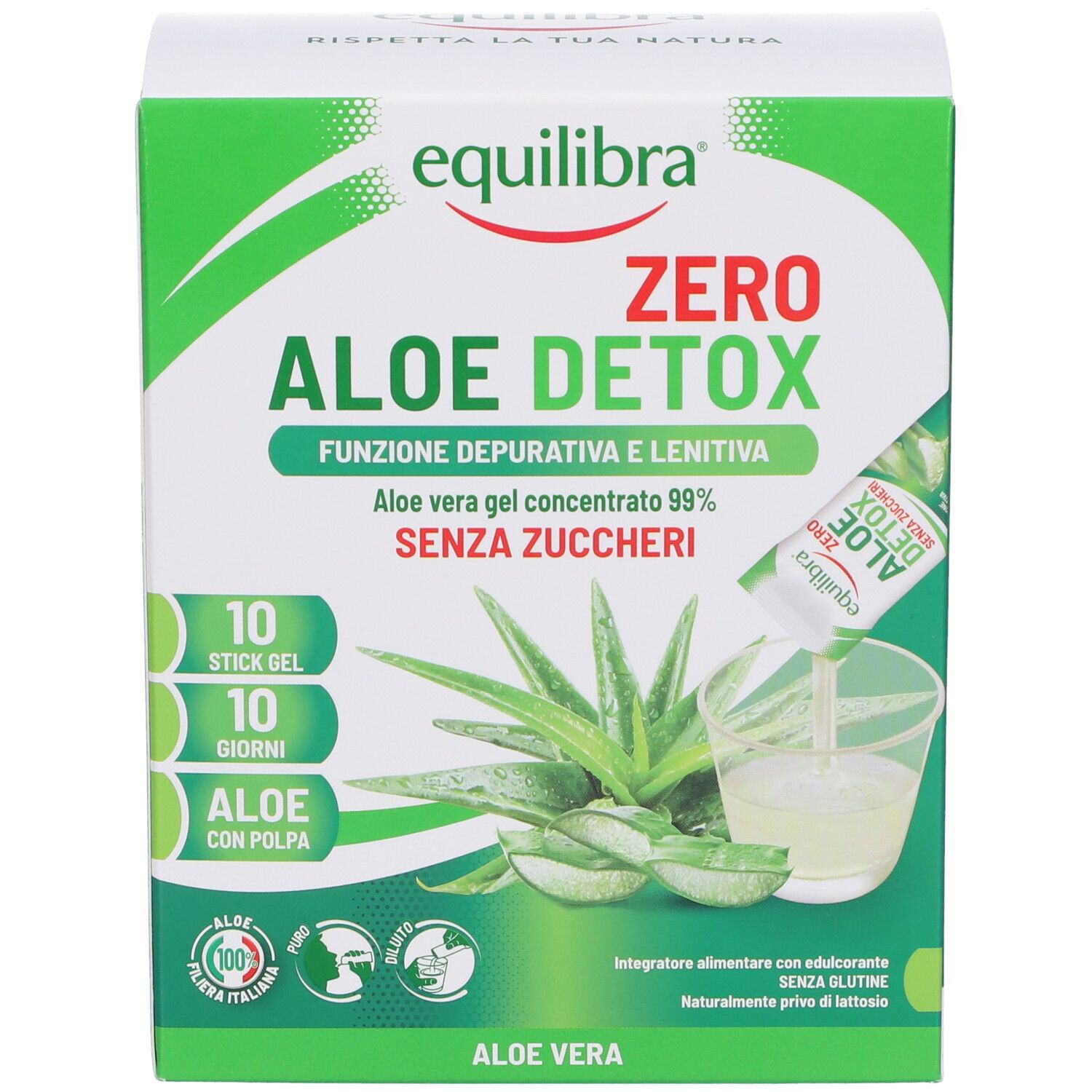 Equilibra Aloe Detox Zero Stick - risparmia il 10% con il codice: EQUILIBRA10