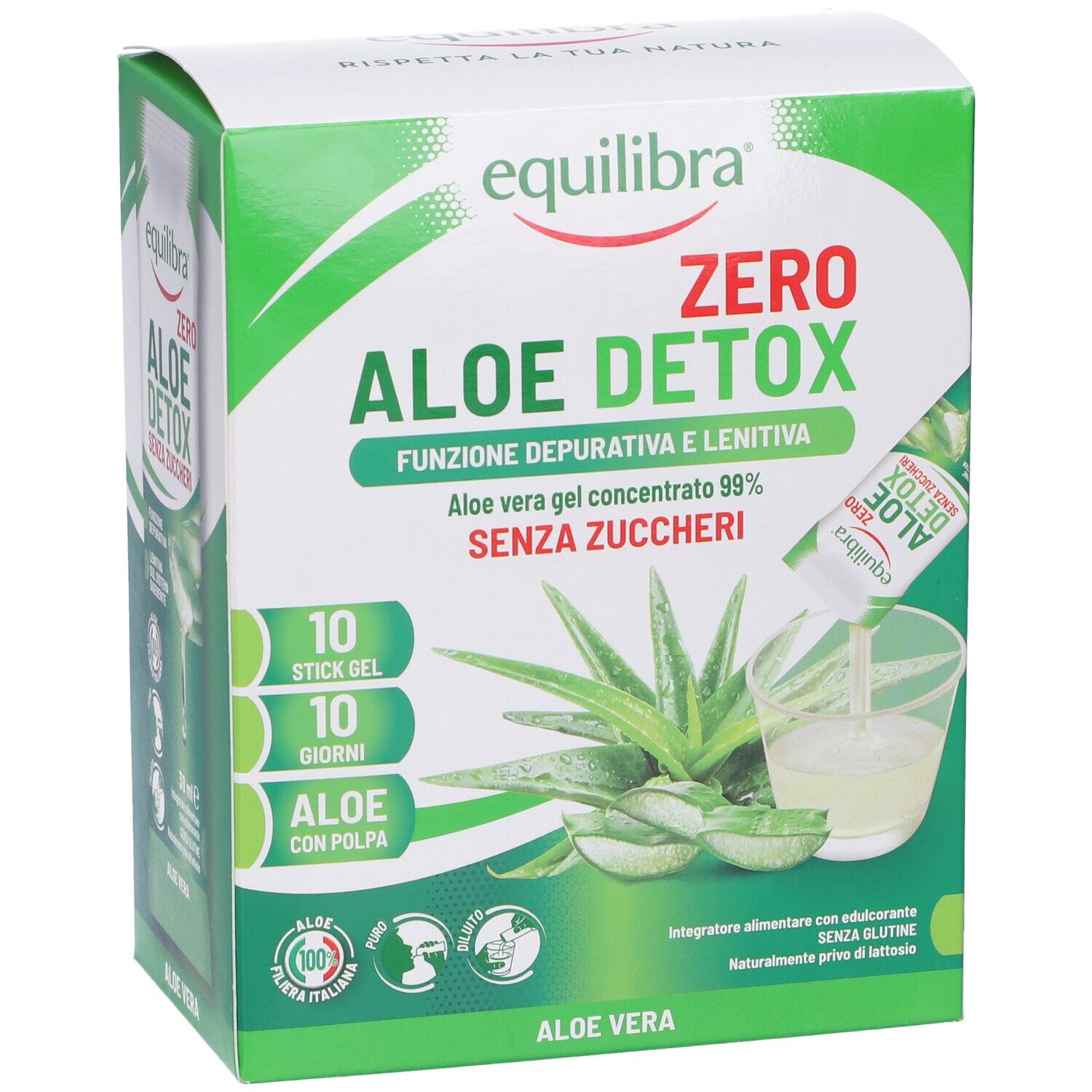 Equilibra Aloe Detox Zero Stick - risparmia il 10% con il codice: EQUILIBRA10