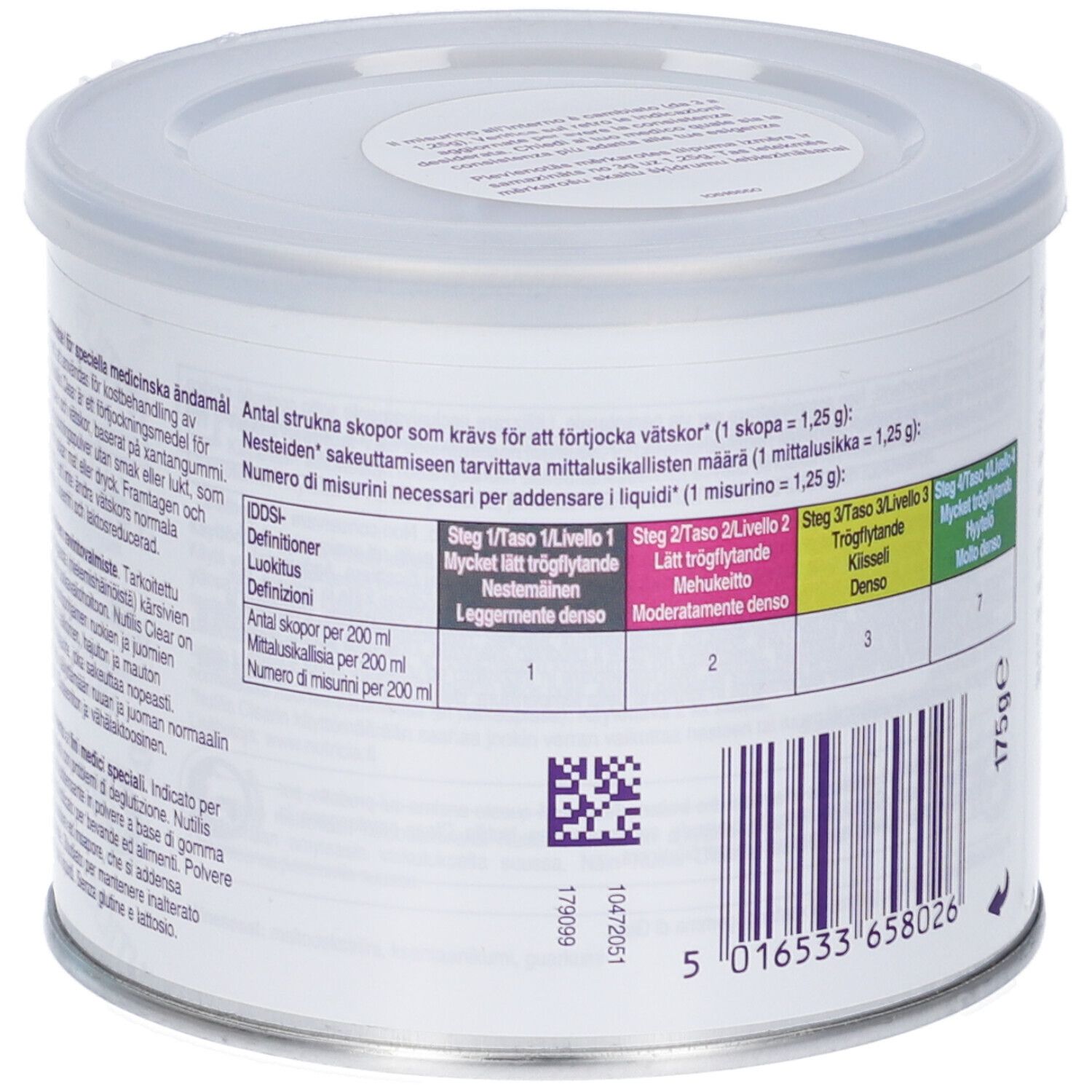 NUTRICIA NUTILIS CLEAR Polvere Addensante Gusto Neutro 175g