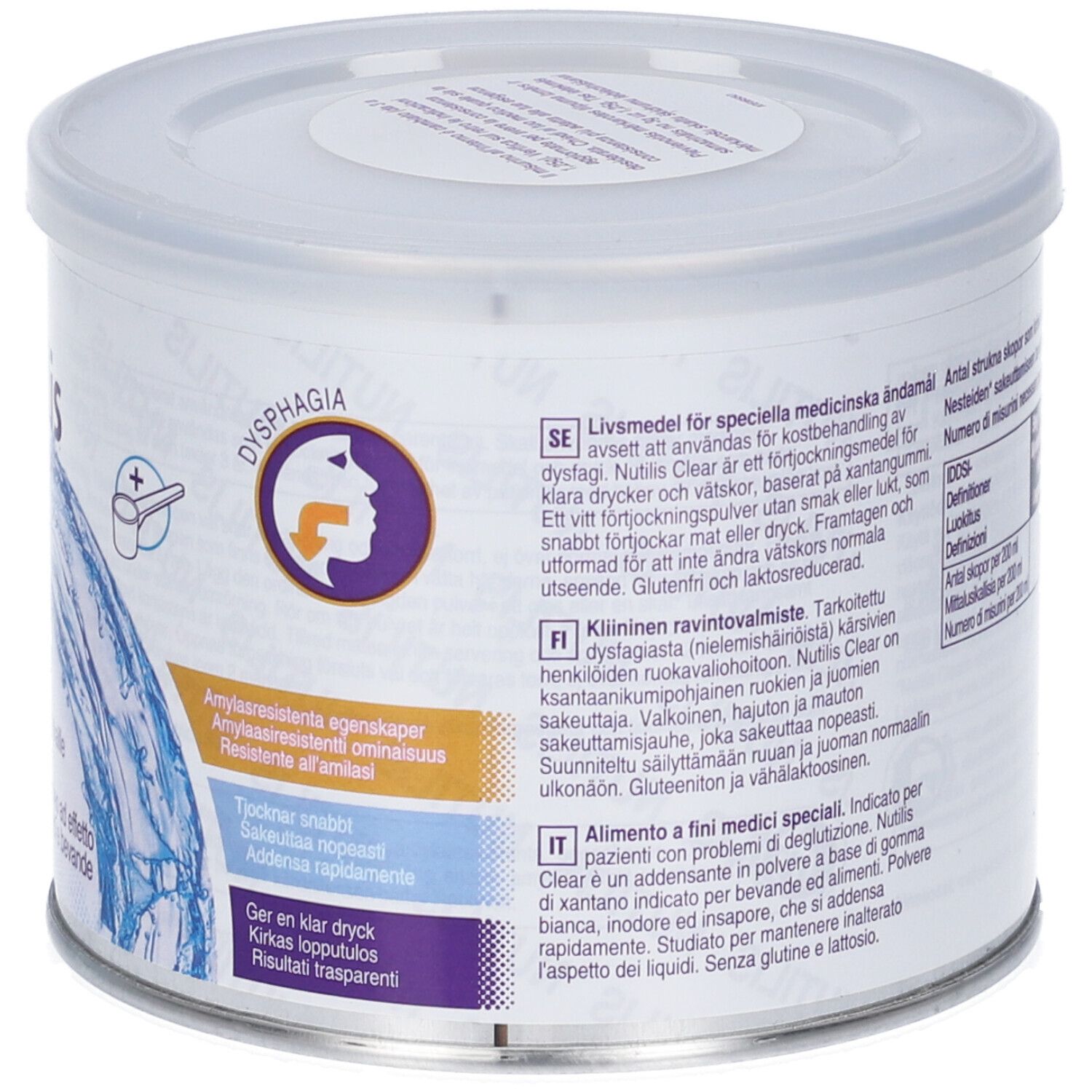 NUTRICIA NUTILIS CLEAR Polvere Addensante Gusto Neutro 175g